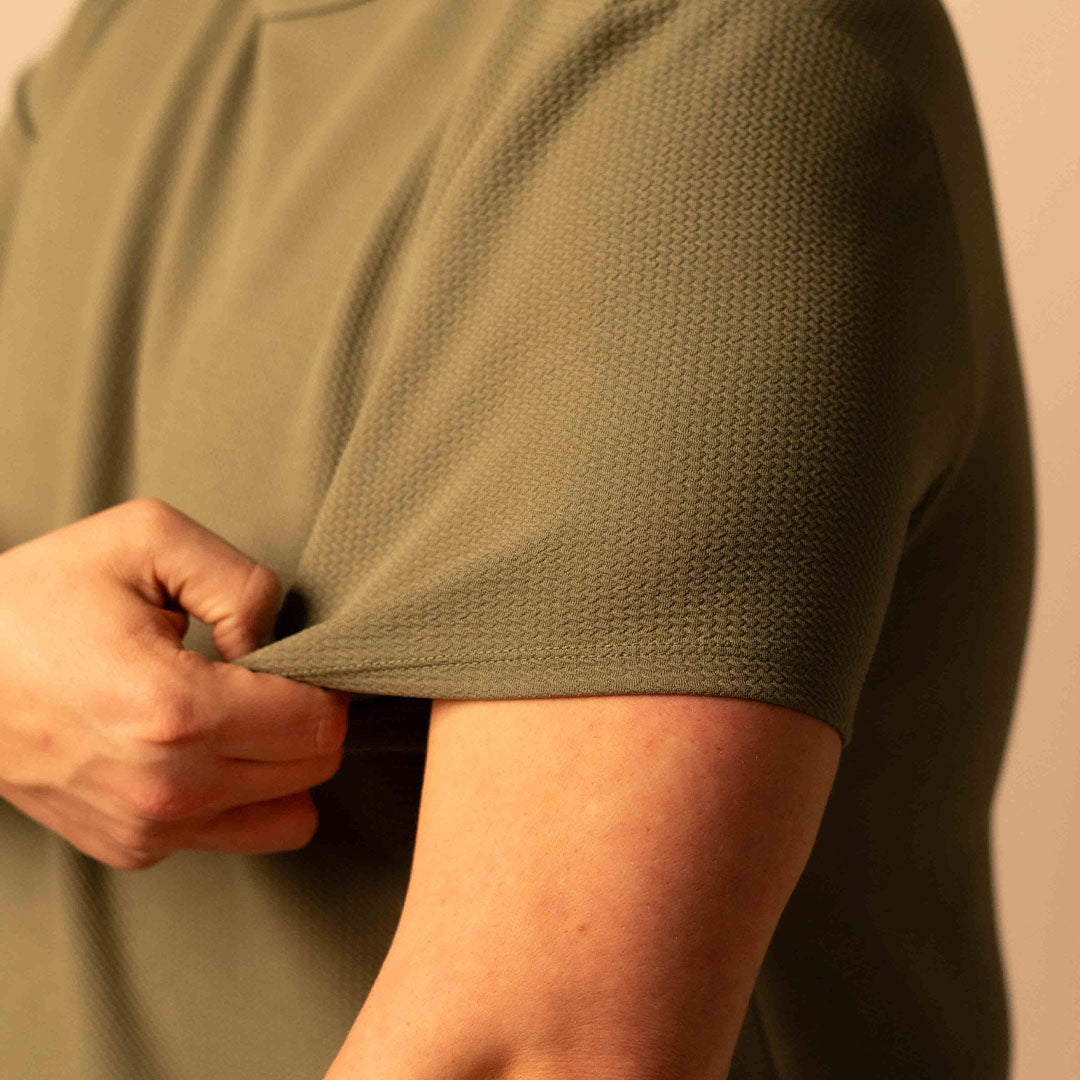 Split Hem Bullet Tee - Eucalyptus