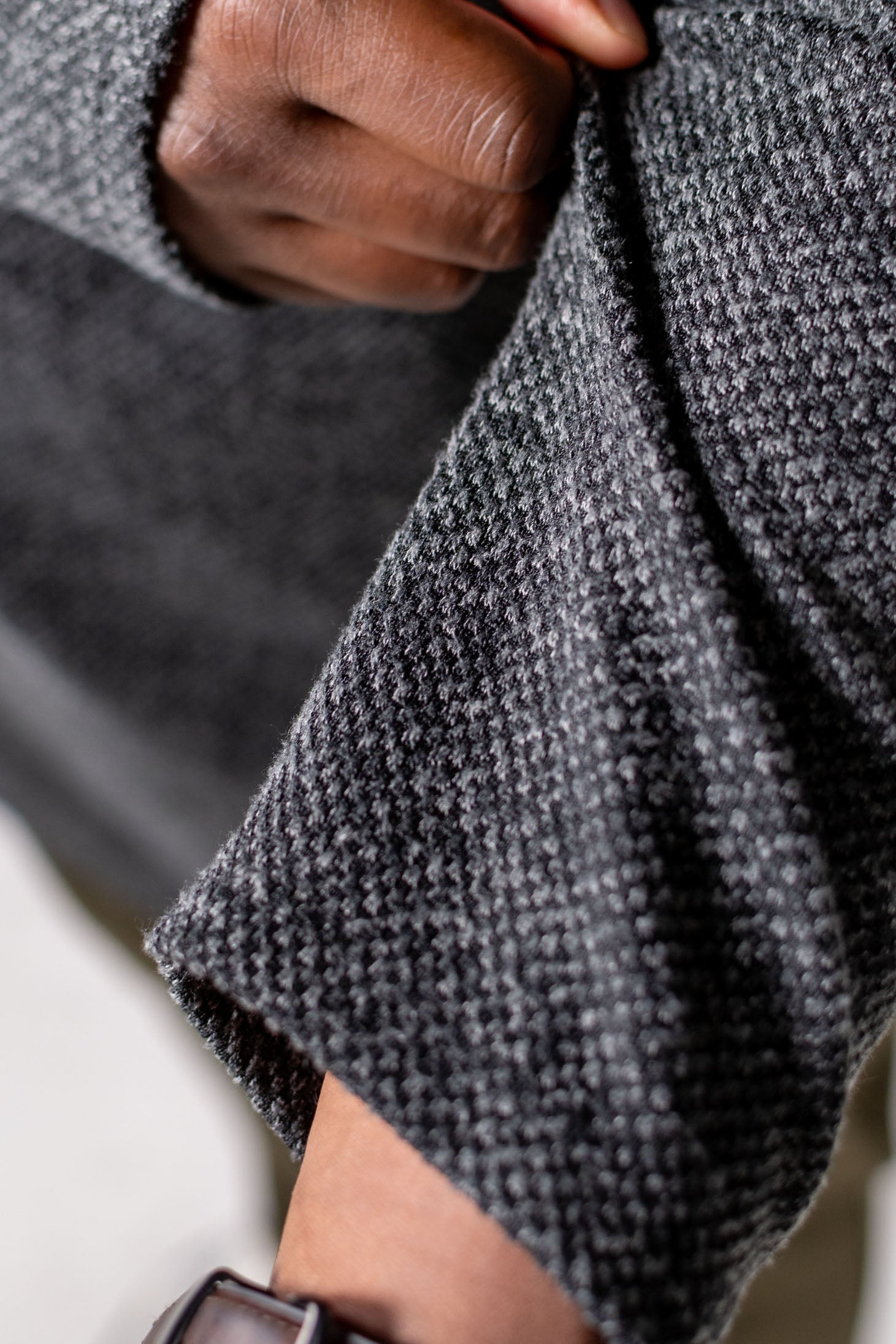 The Captain Crewneck Sweater - Black Smoke