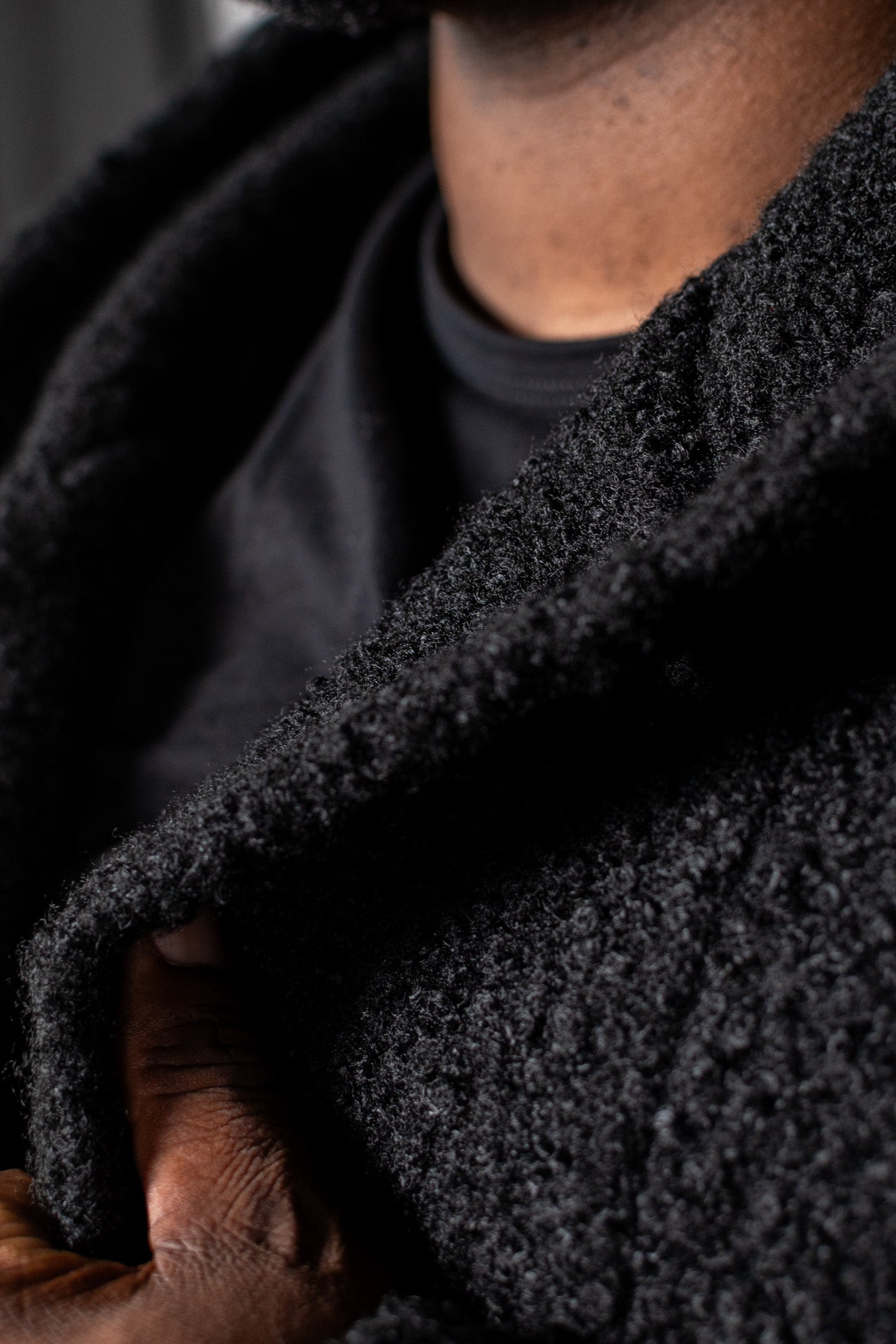 Trench Hoodie - Black
