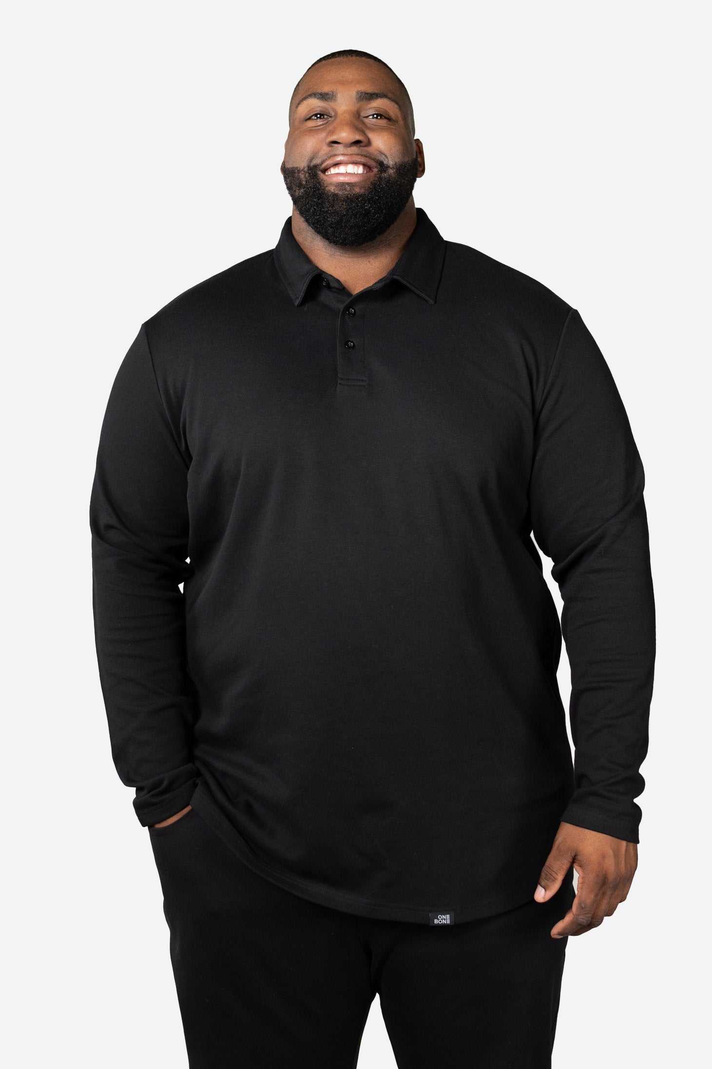 Plus size long sleeve hotsell polo shirts