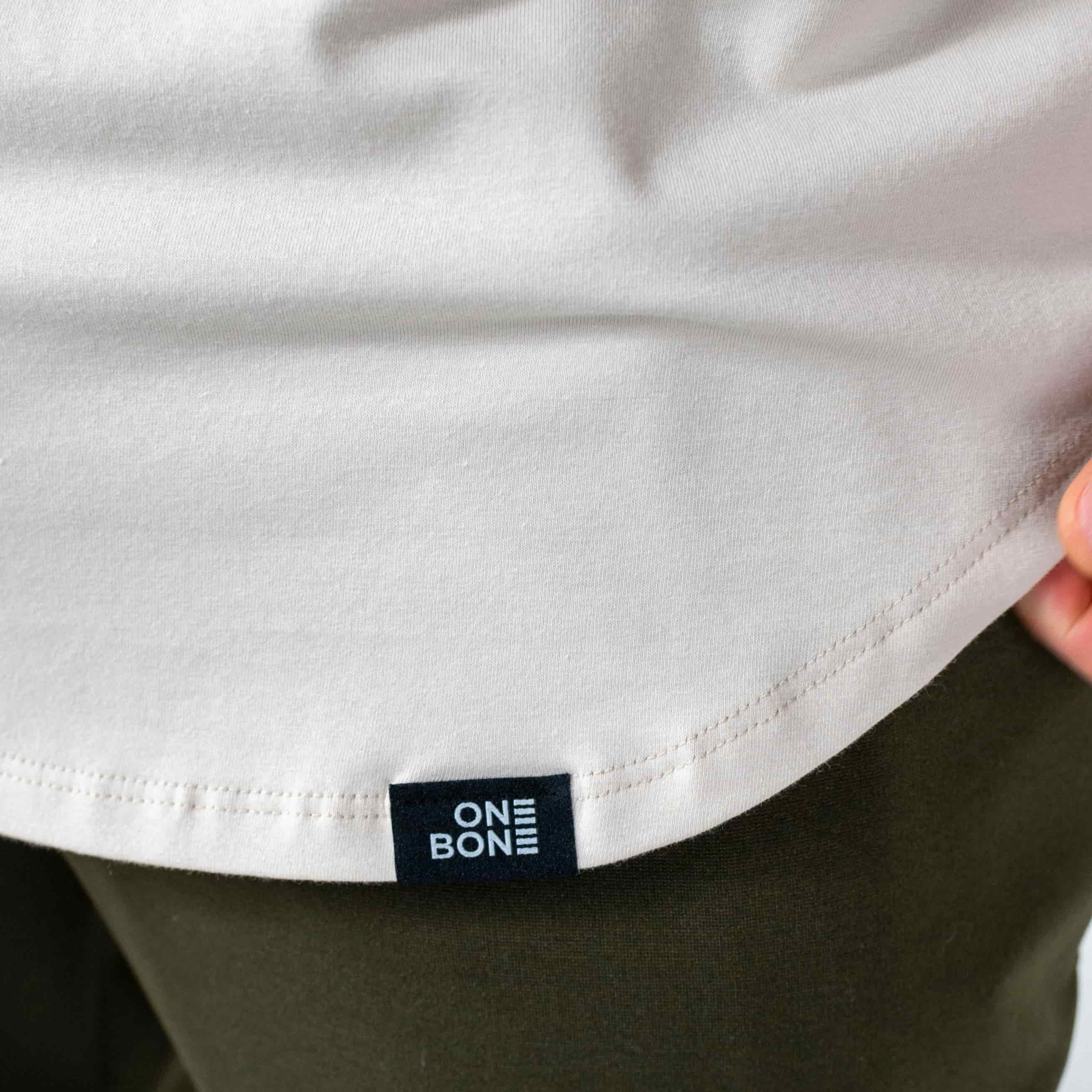 T-Shirt à ourlet en U - Chêne