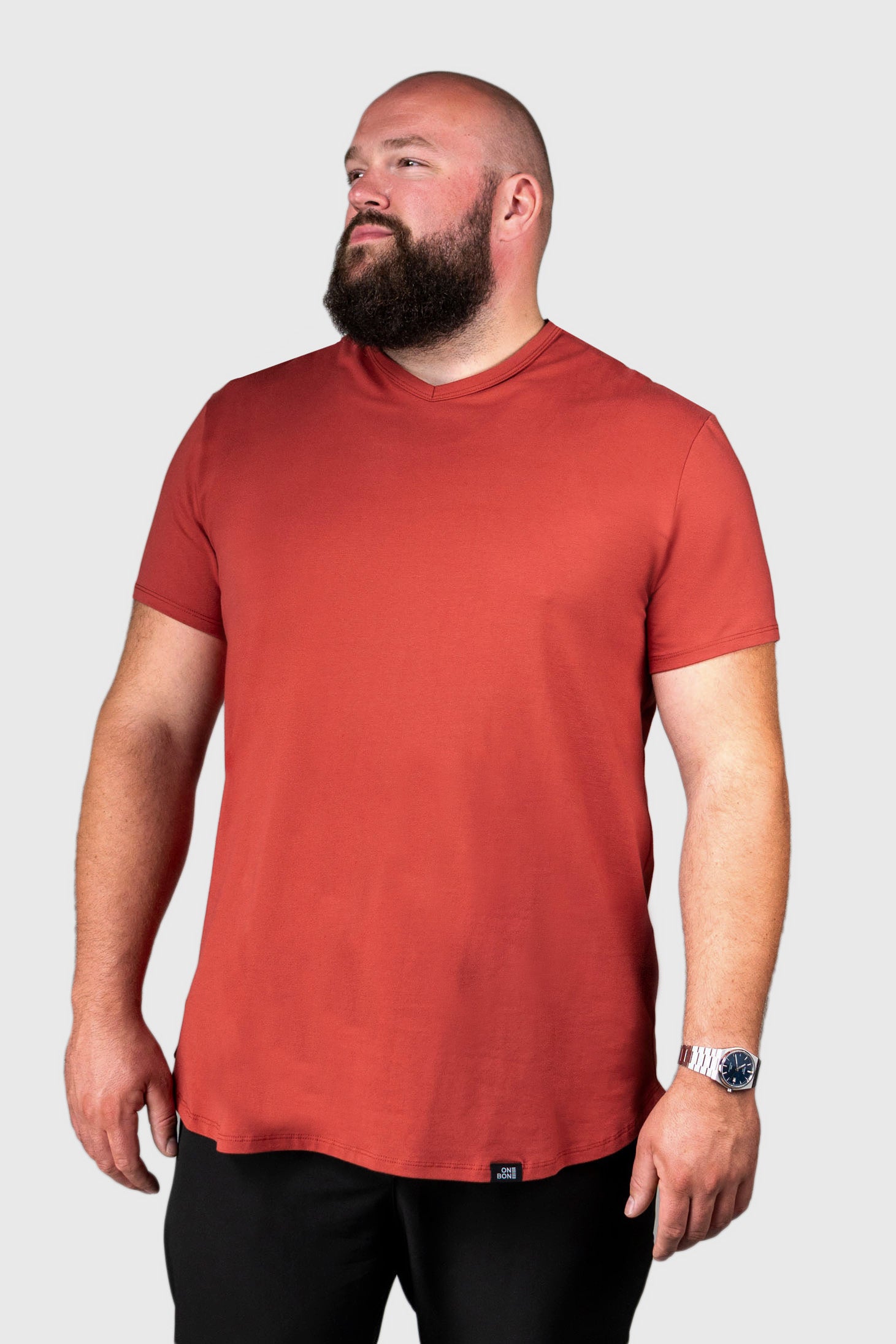 model-specs: Quinn is 6-3 | 295 lbs | size 1