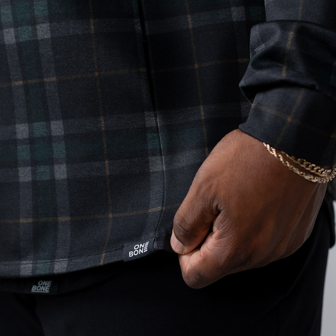 Outwork Bomber - Green_Yellow Plaid
