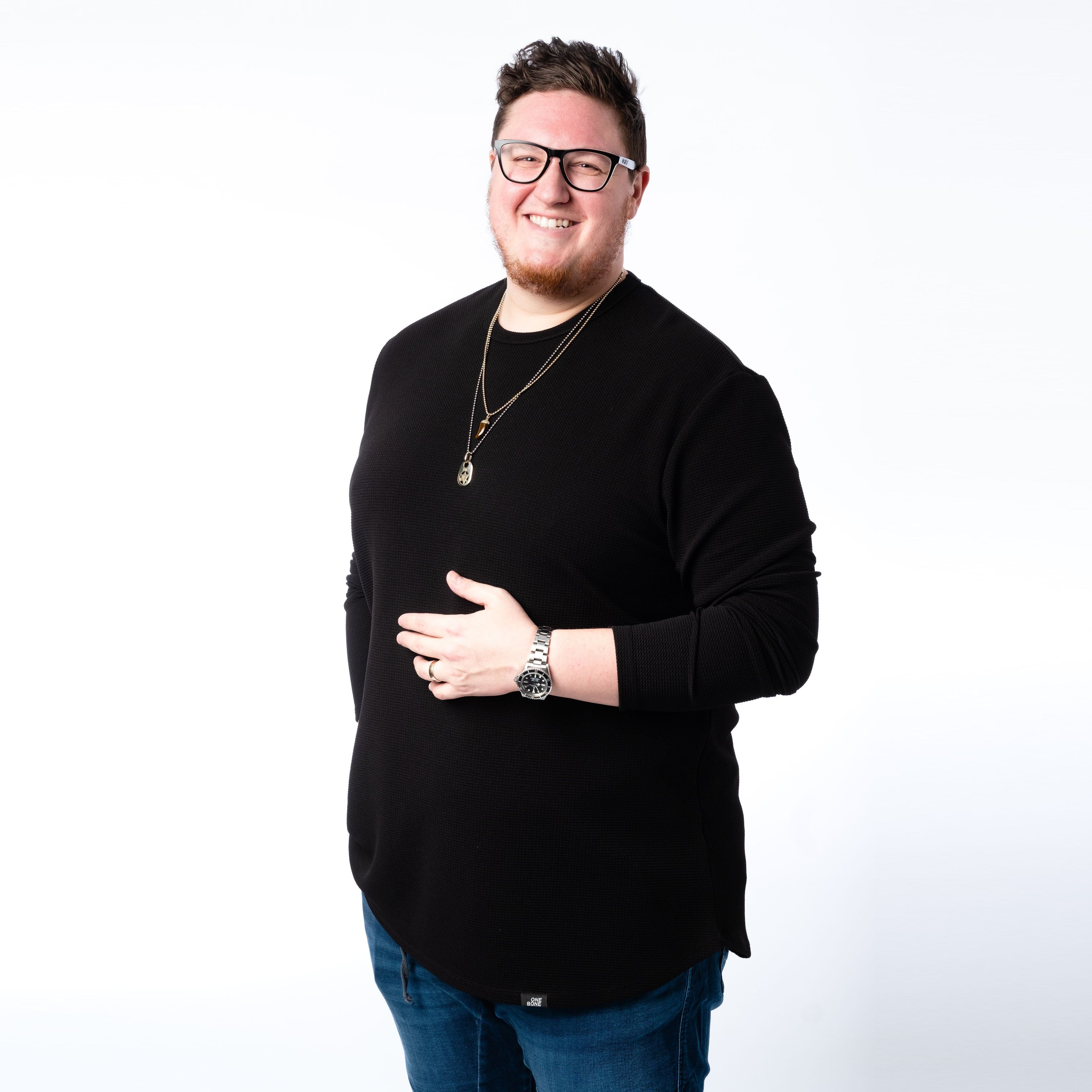 model-specs: Adam is 6-3 | 325 lbs | size 2