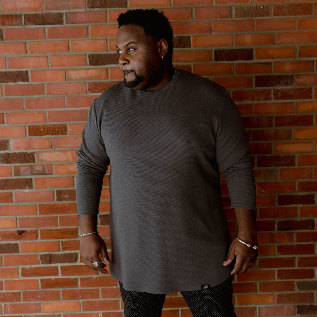 model-specs: Tristan is 5’8" | 270 lbs | size 2