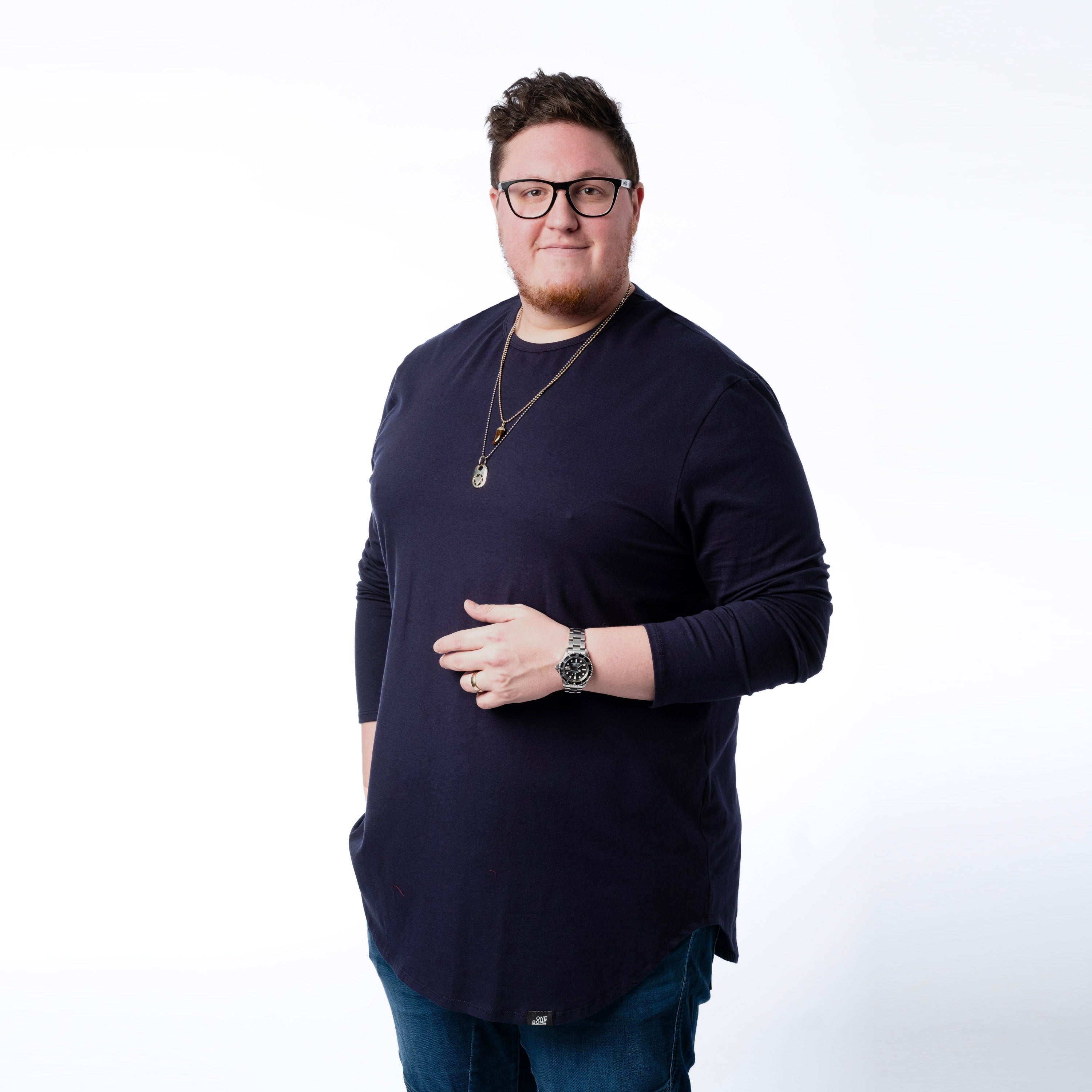 model-specs: Adam is 6-3 | 325 lbs | size 2