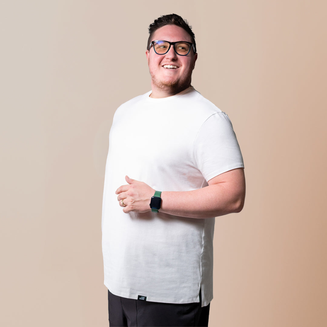 Hi-Lo - White | T Shirts for Men | One Bone Brand