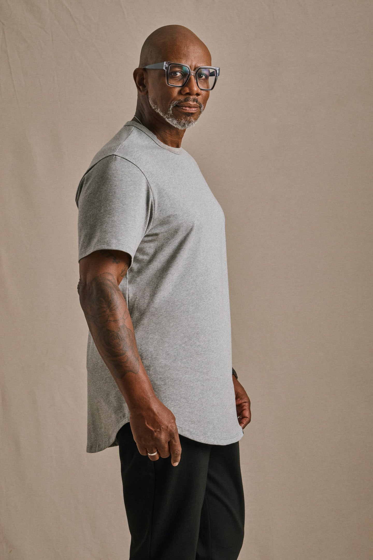 Scoop - T-Shirt - Grey Mix | Mens Tshirt Scoop - T-Shirt - Grey Mix | Mens Tshirt