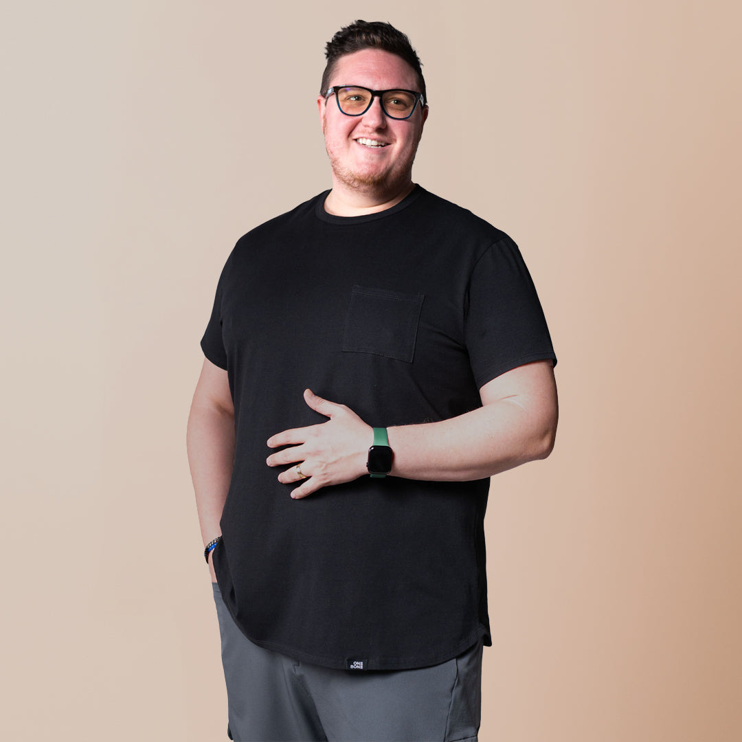 T-shirt à poche – Noir