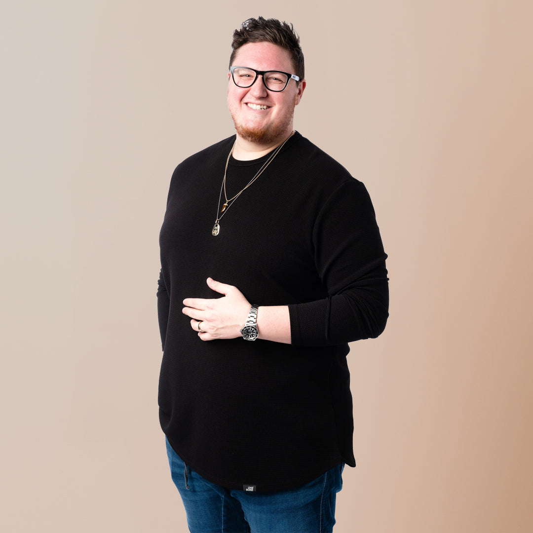 model-specs: Adam is 6-3 | 325 lbs | size 2