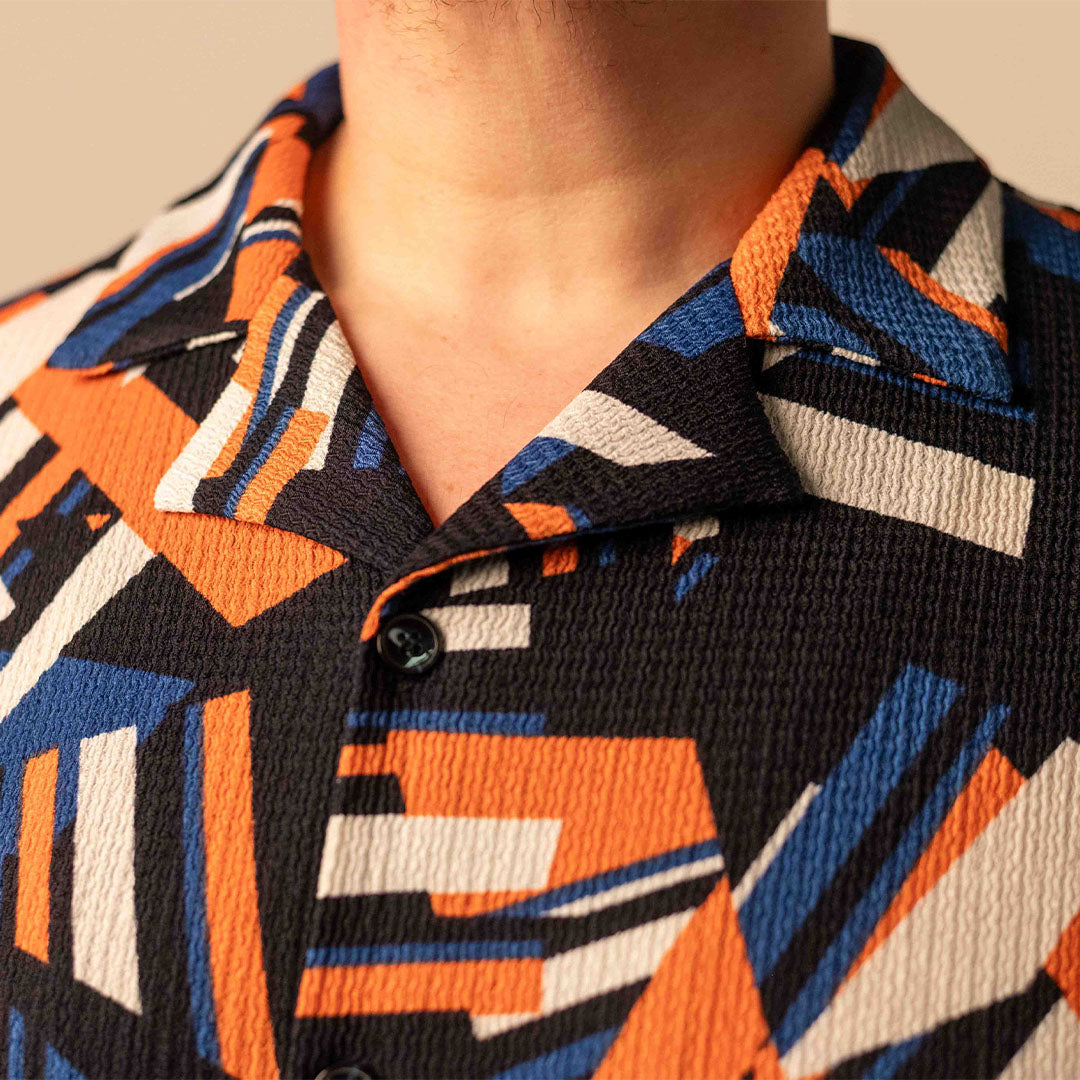 Yacht Shirt - 90s Geo Print