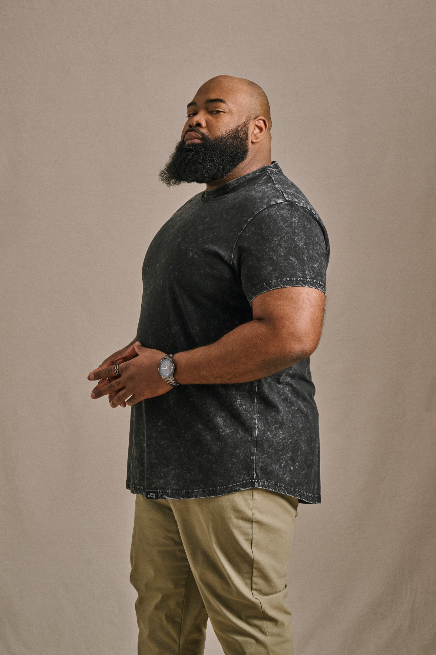 Stone Wash Tee - Black Marble | Mens Tshirt | One Bone Brand – ONE