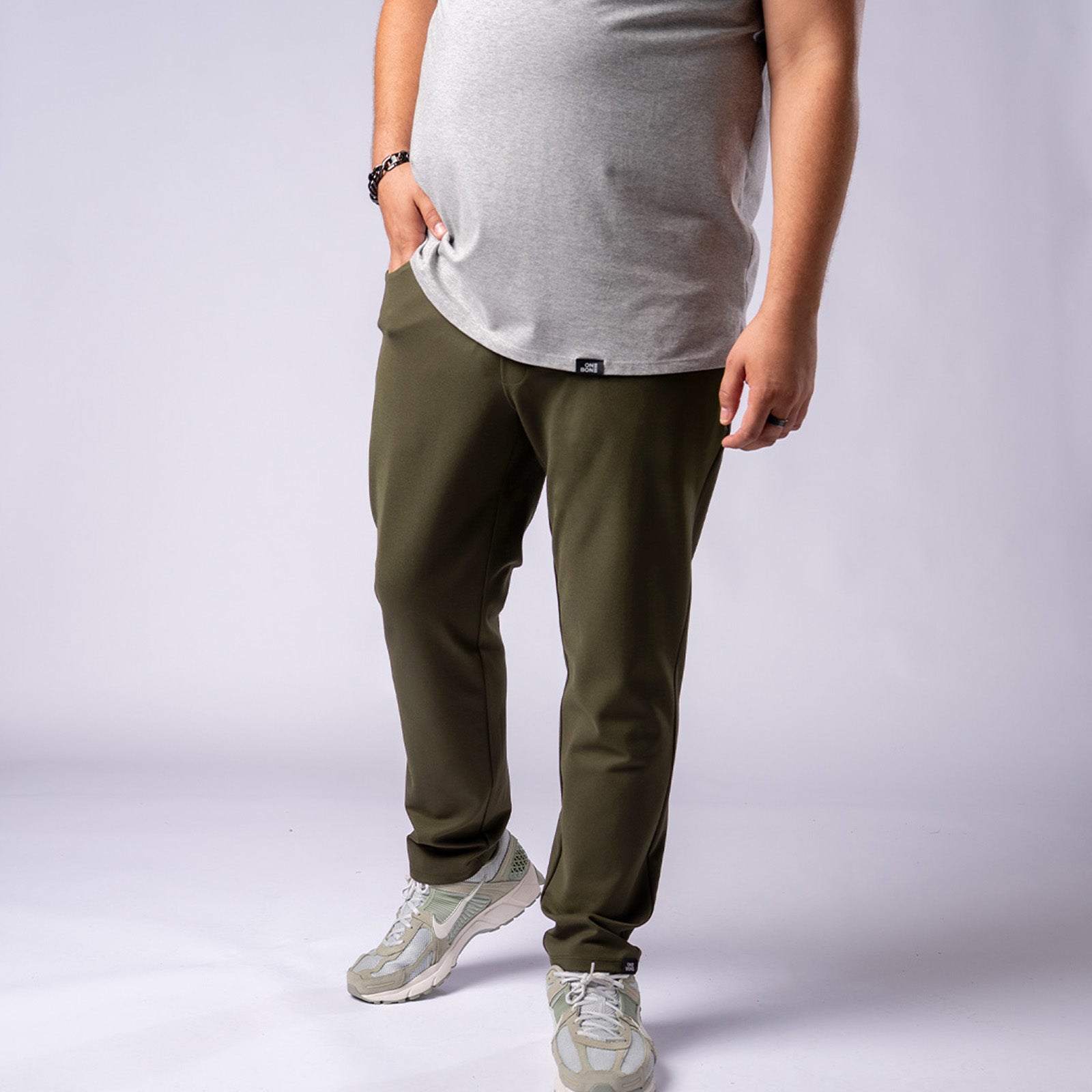 New Army Green Skinny Work Pant - S