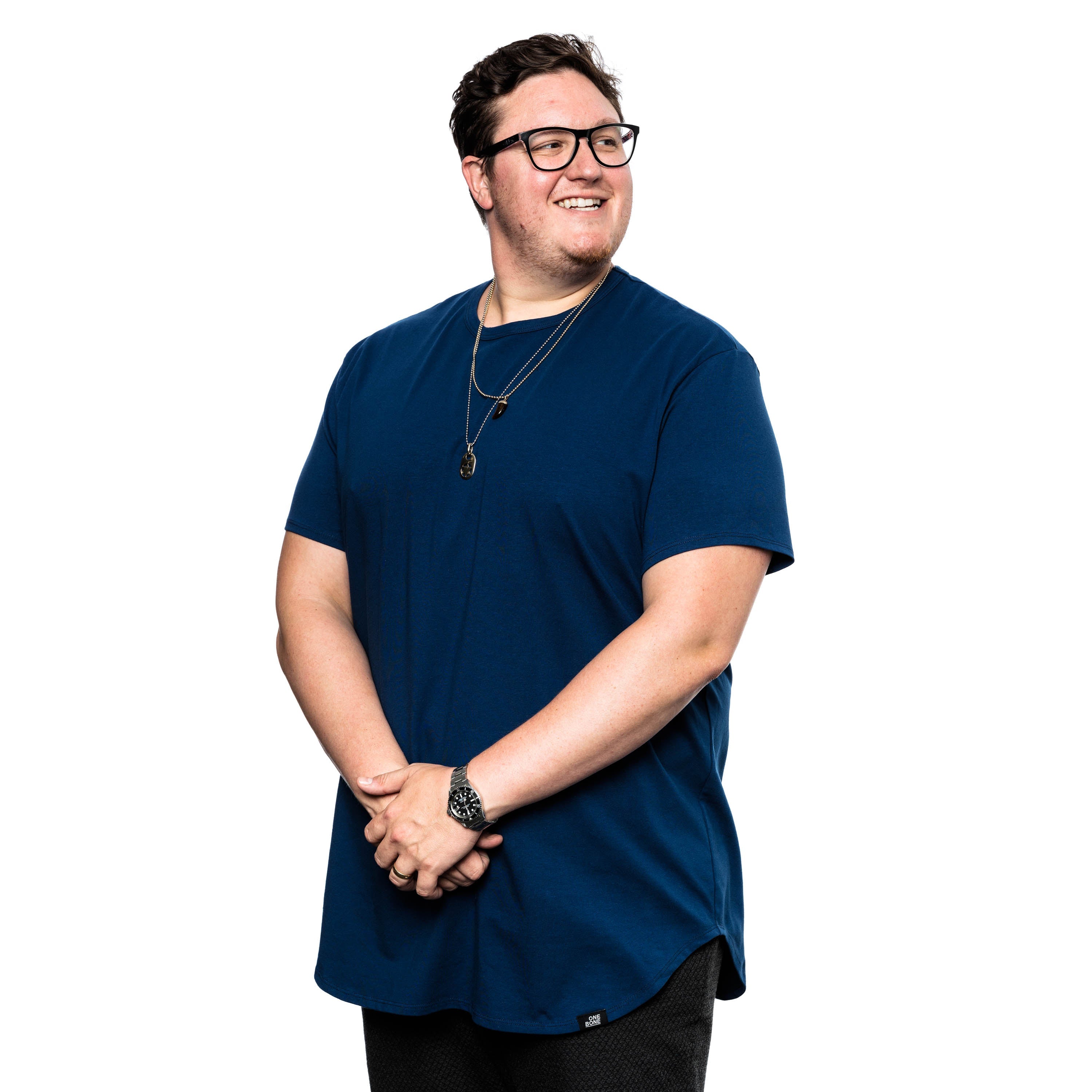 model-specs: Adam is 6-3 | 325 lbs | size 2