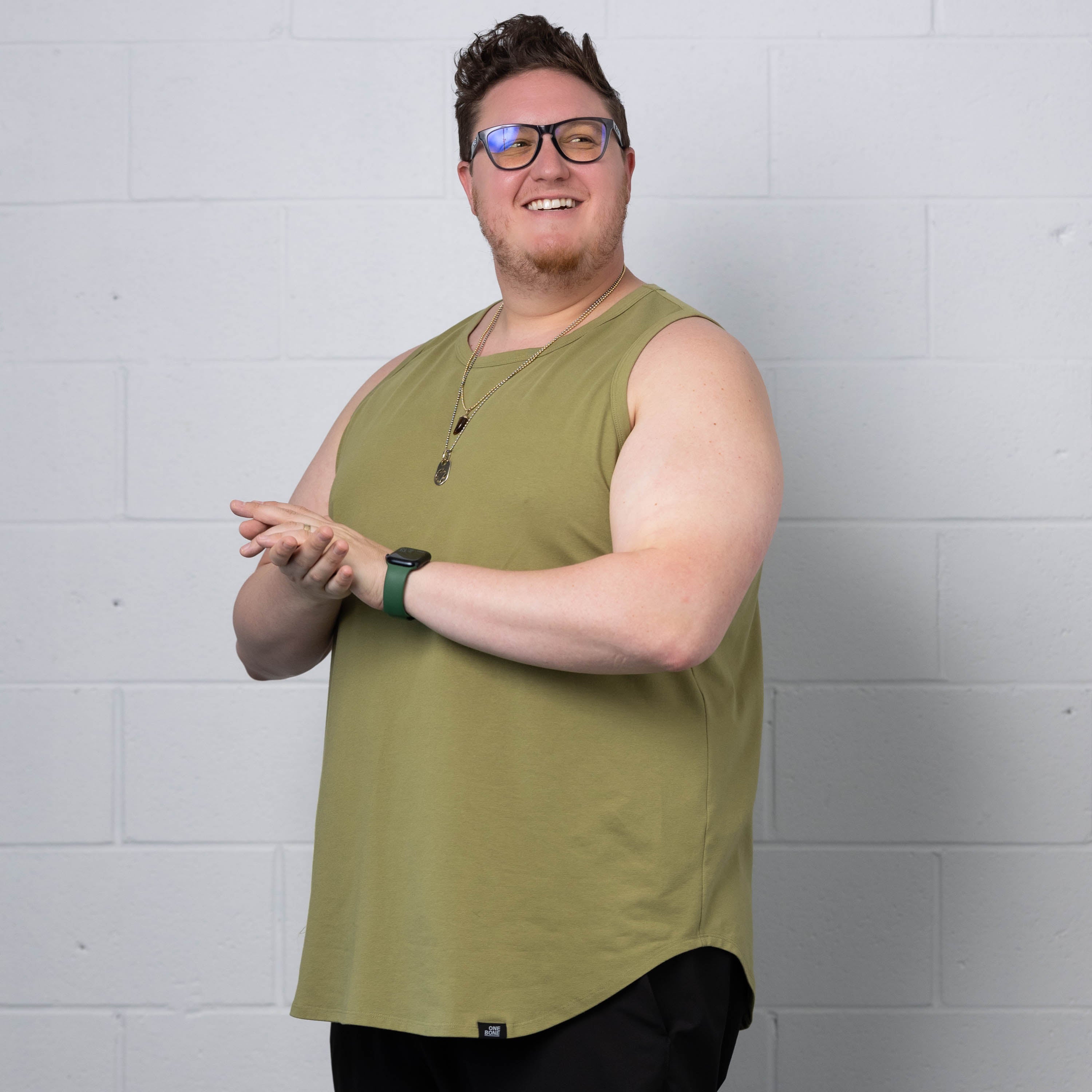 model-specs: Adam is 6-3 | 325 lbs | size 2