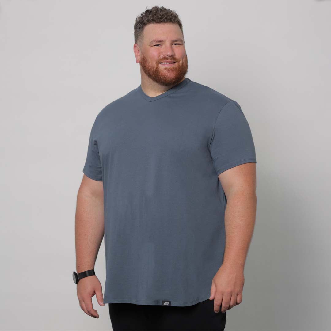 model-specs: Brandon is 6’3" | 350 lbs | size 3