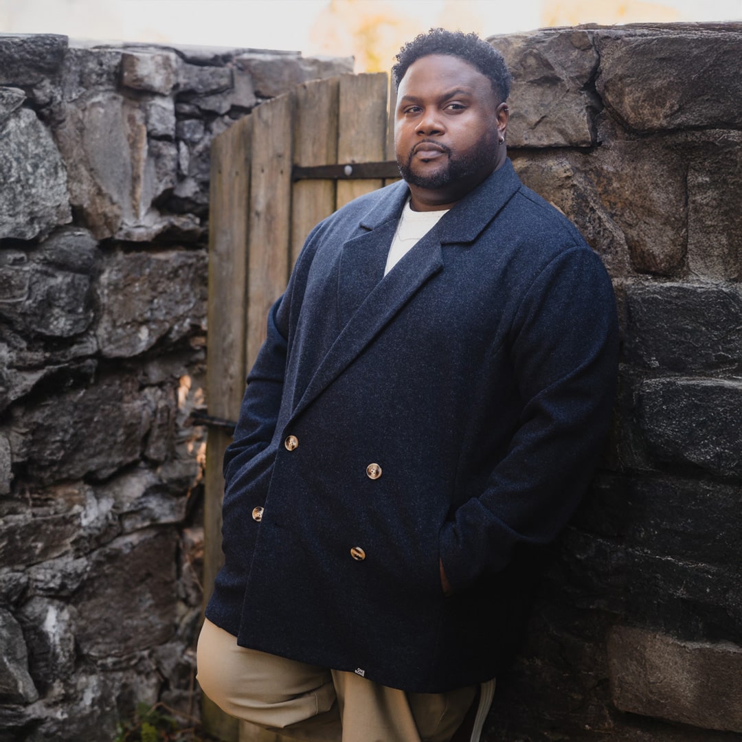 Cotton Peacoat Men's Navy Blue Peacoat Njoeus Men's Mid Long