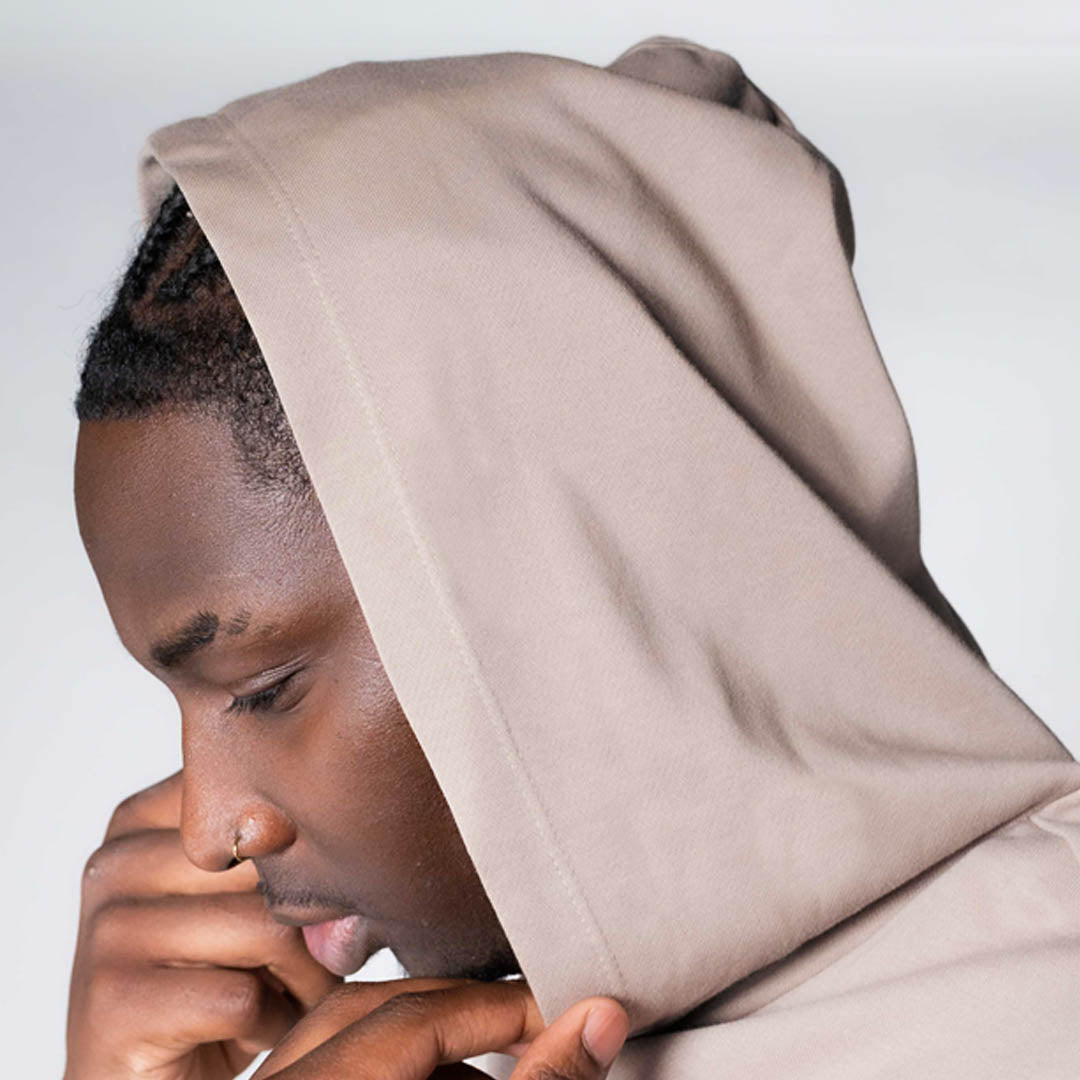 Cut Off Hoodie - Sand