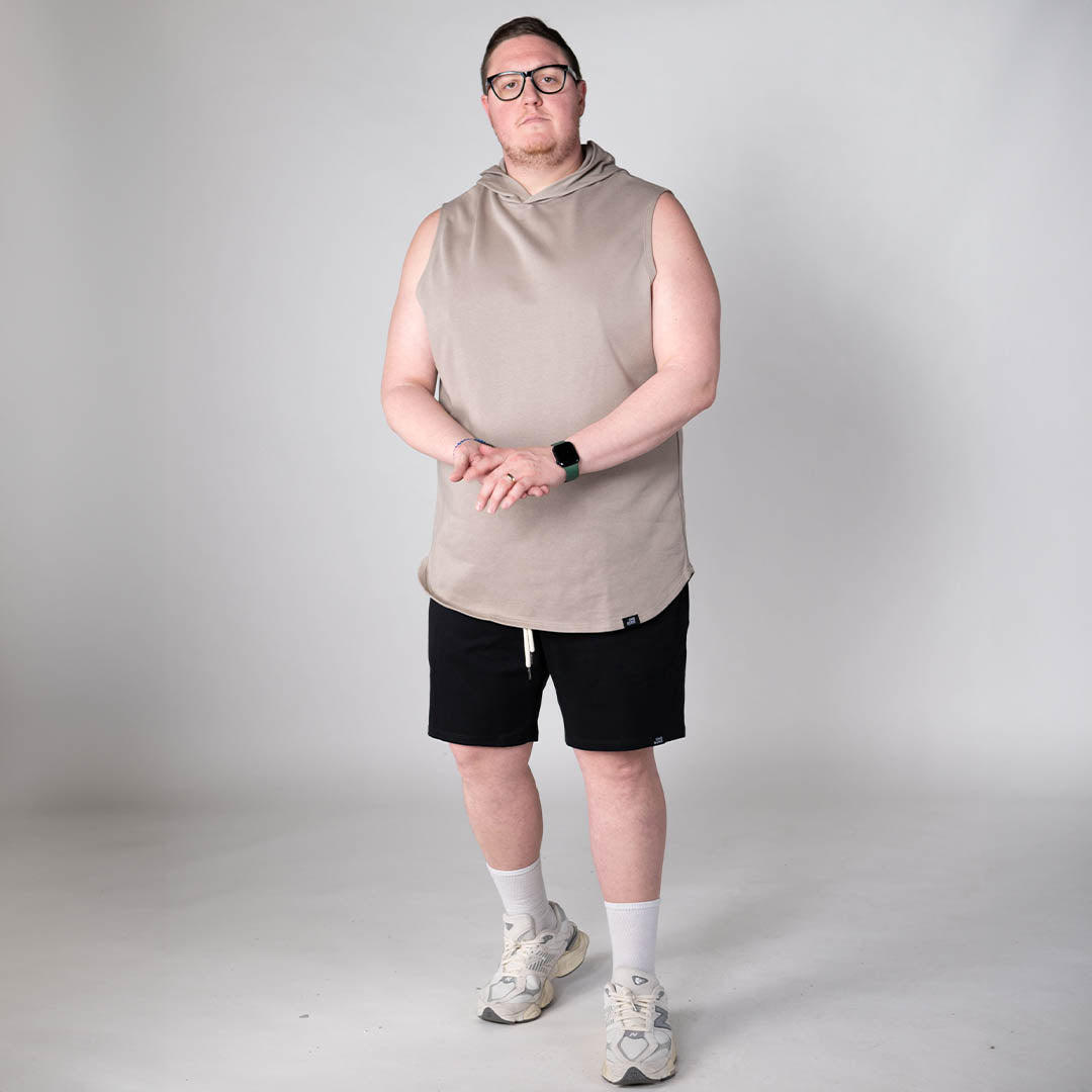 model-specs: Adam is 6-3 | 325 lbs | 42 waist | size D
