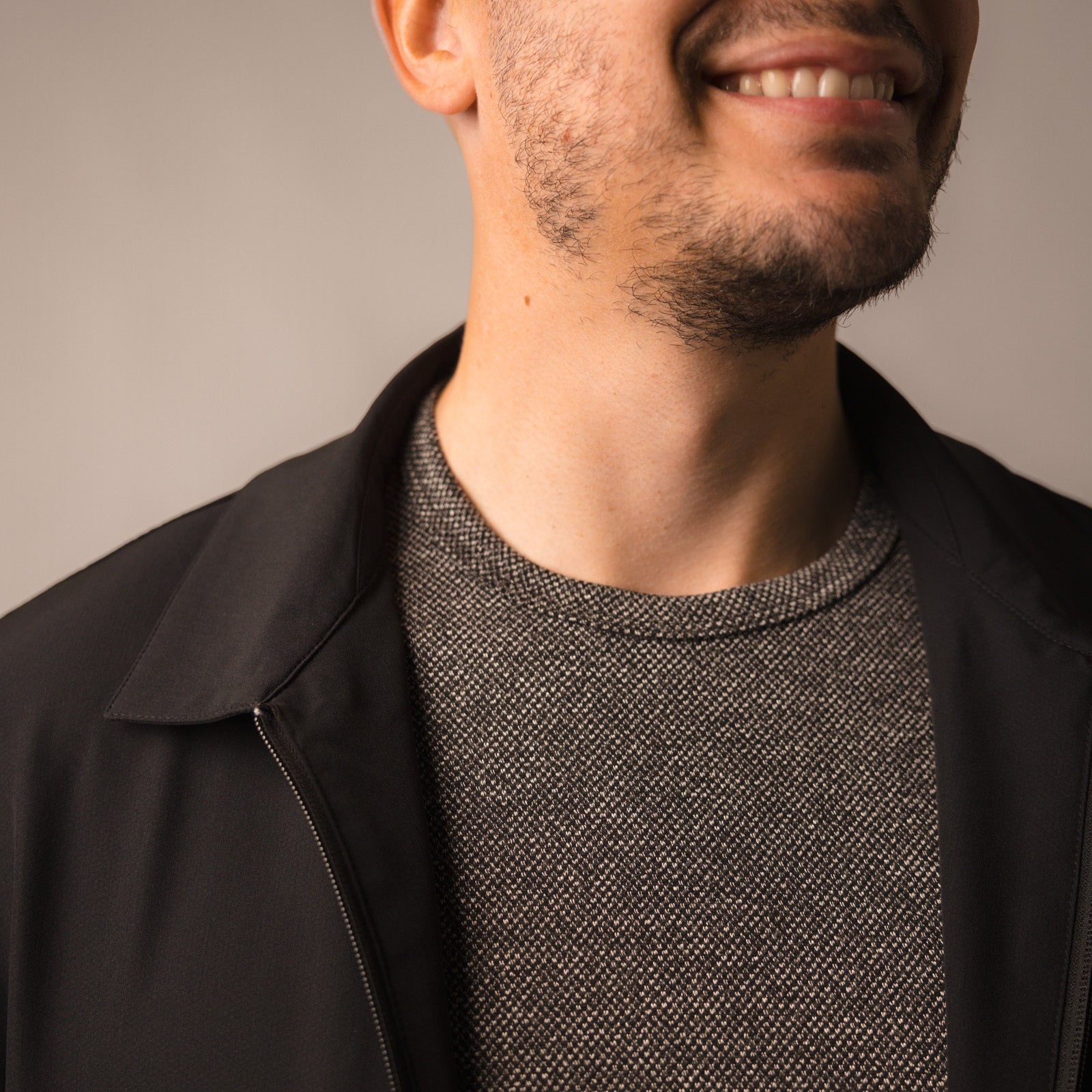 Full Zip Lightweight Coaches Jacket - Black