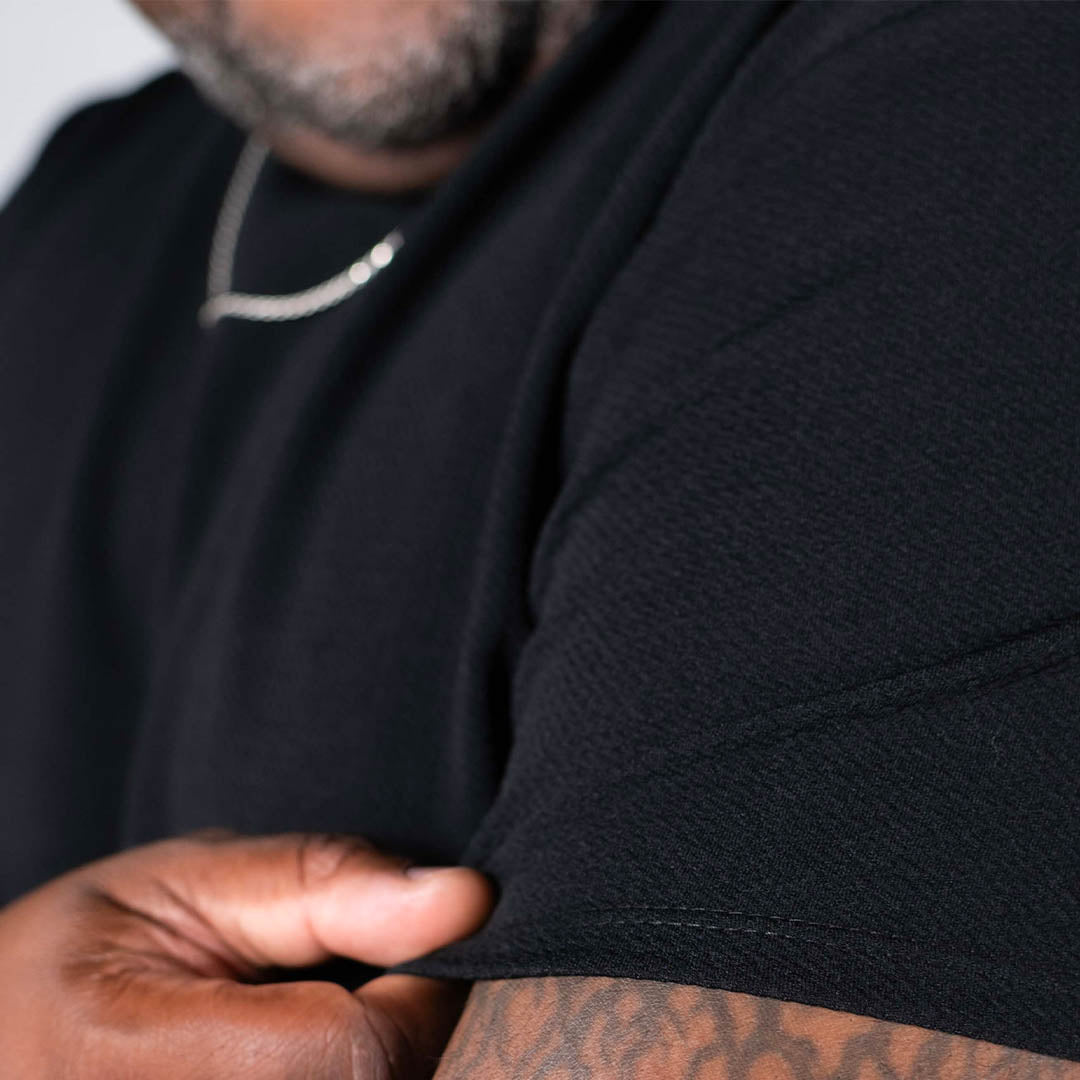Split Hem Bullet Tee - Black