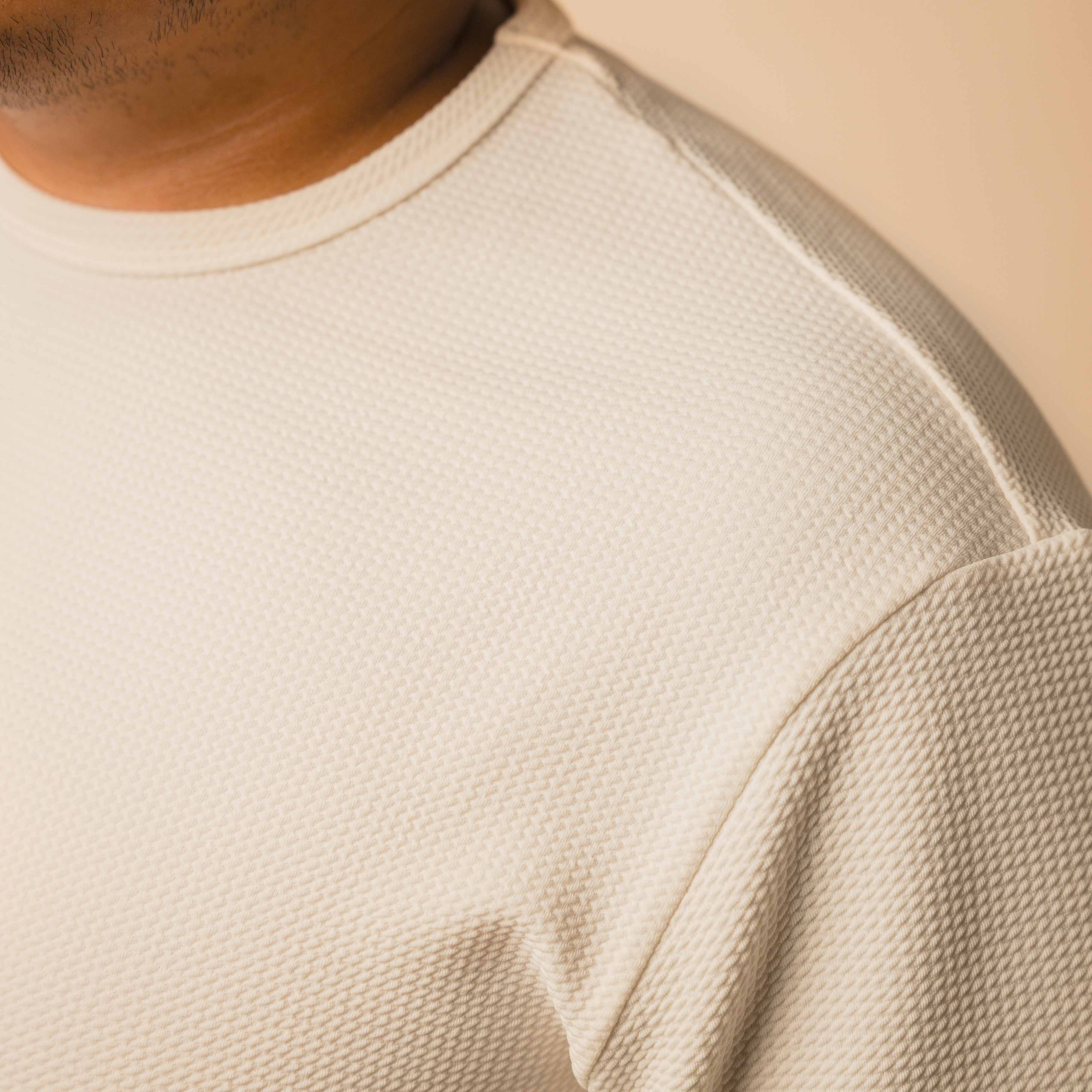 Split Hem Bullet Tee - Off White