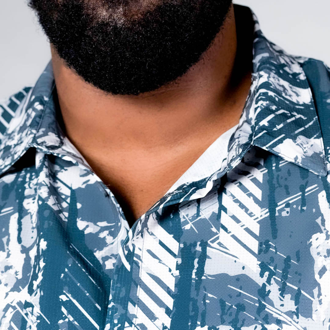 Hybrid Button Up - Glitch Camo