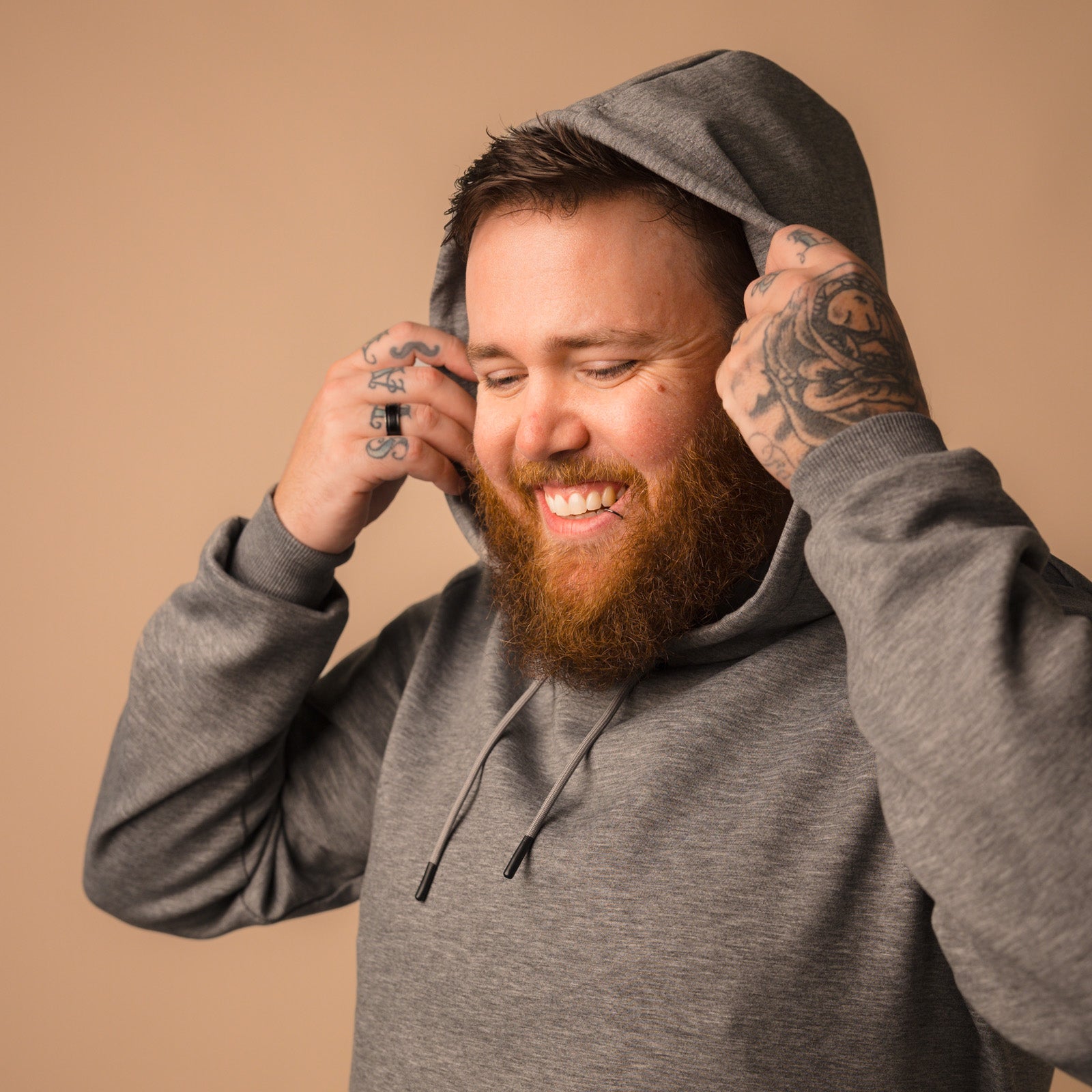 Tech Hoodie - Heather Grey