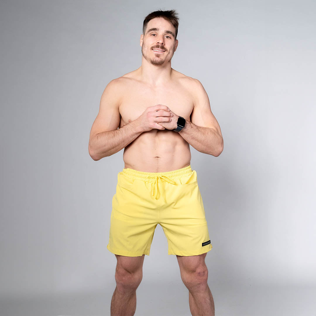 Hybrid Swim Short - Yellow/White Liner
