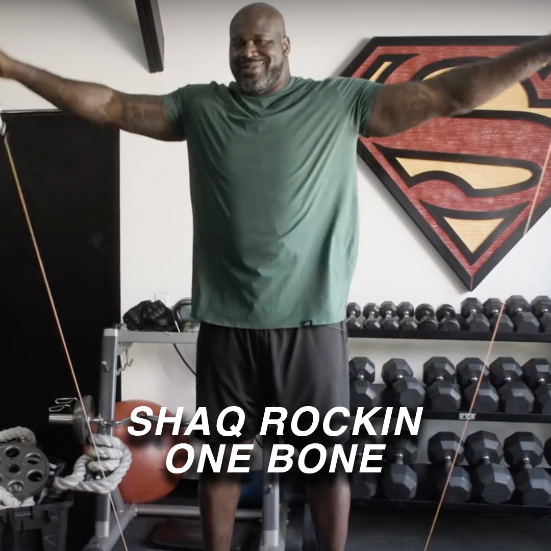 SHAQ Shows His Gym & Fridge While Rockin ONE BONE