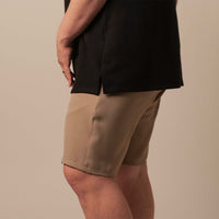Split Hem French Terry Tee - Black