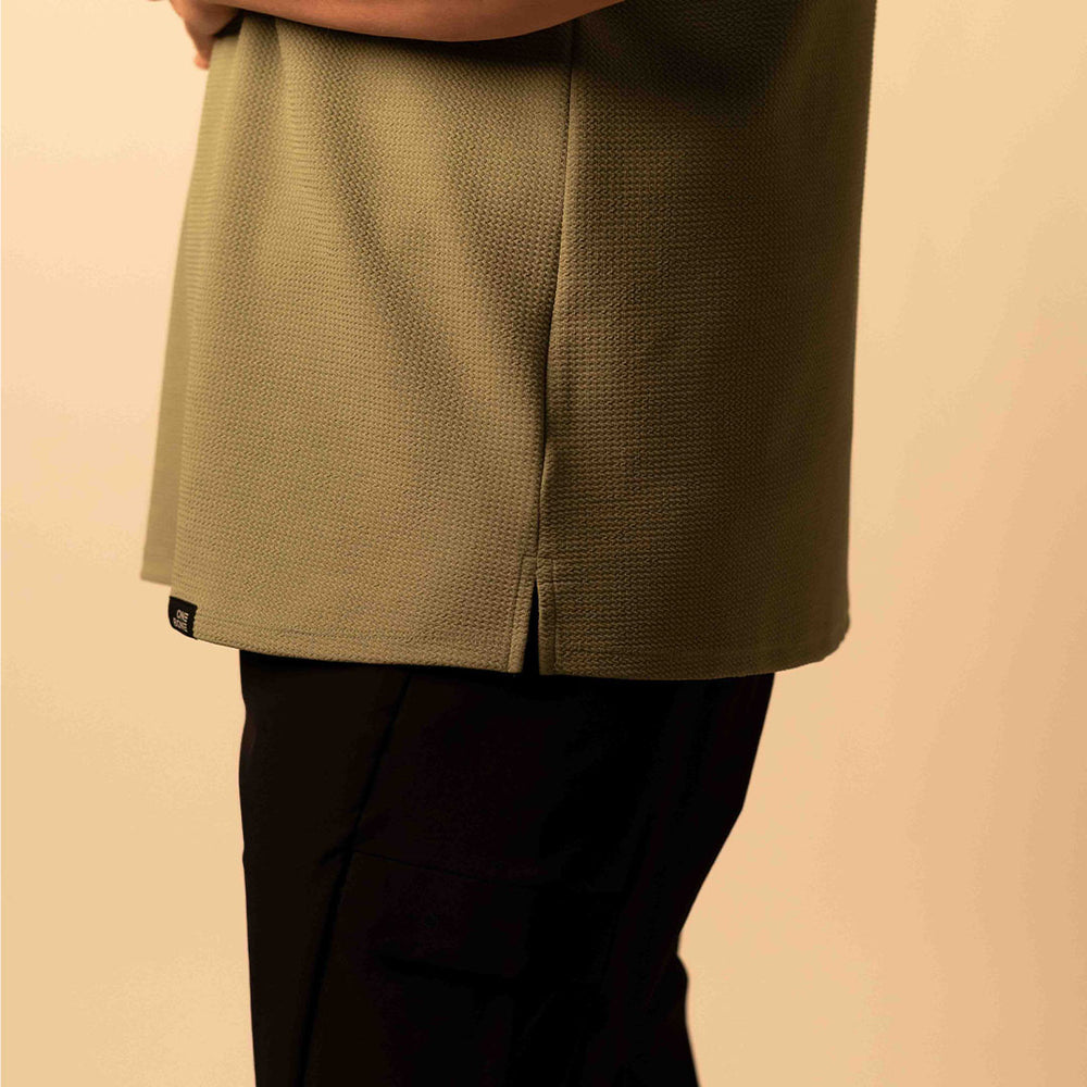 Split Hem Bullet Tee - Eucalyptus