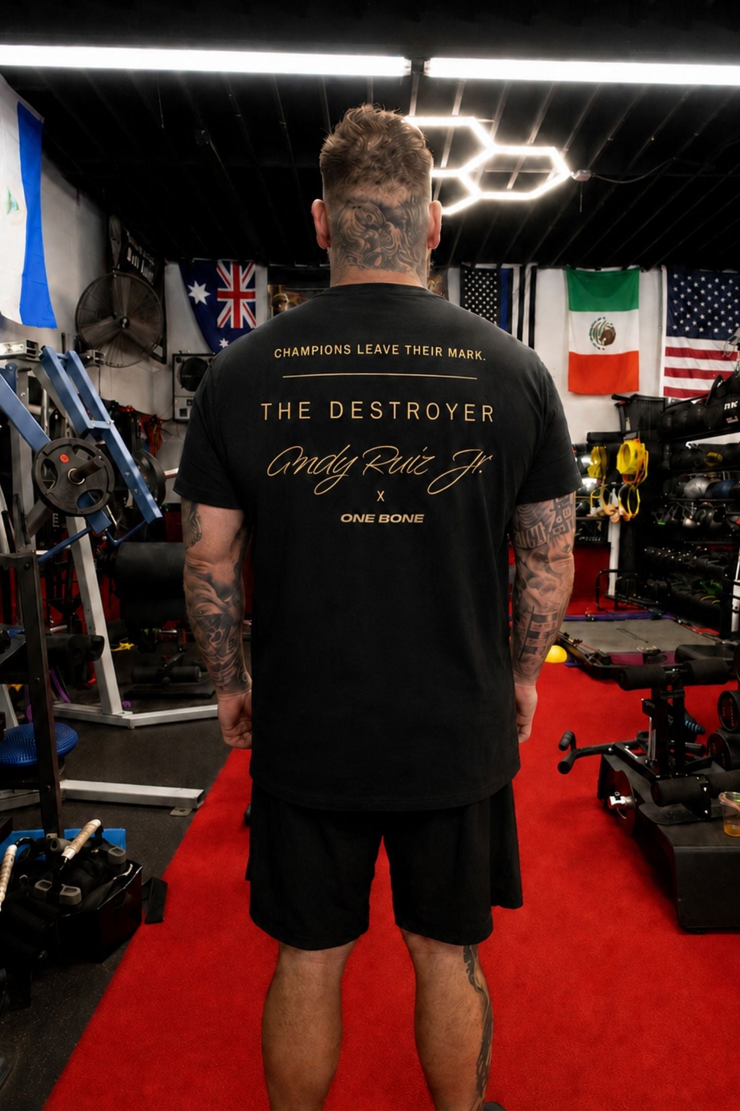 Split Hem Cotton 95/5 - Black Andy Ruiz