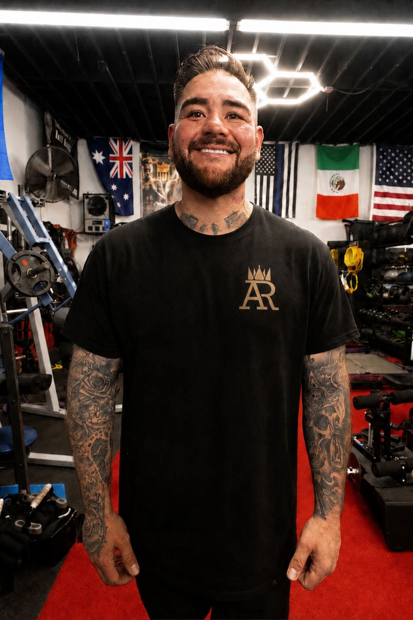 Split Hem Cotton 95/5 - Black Andy Ruiz