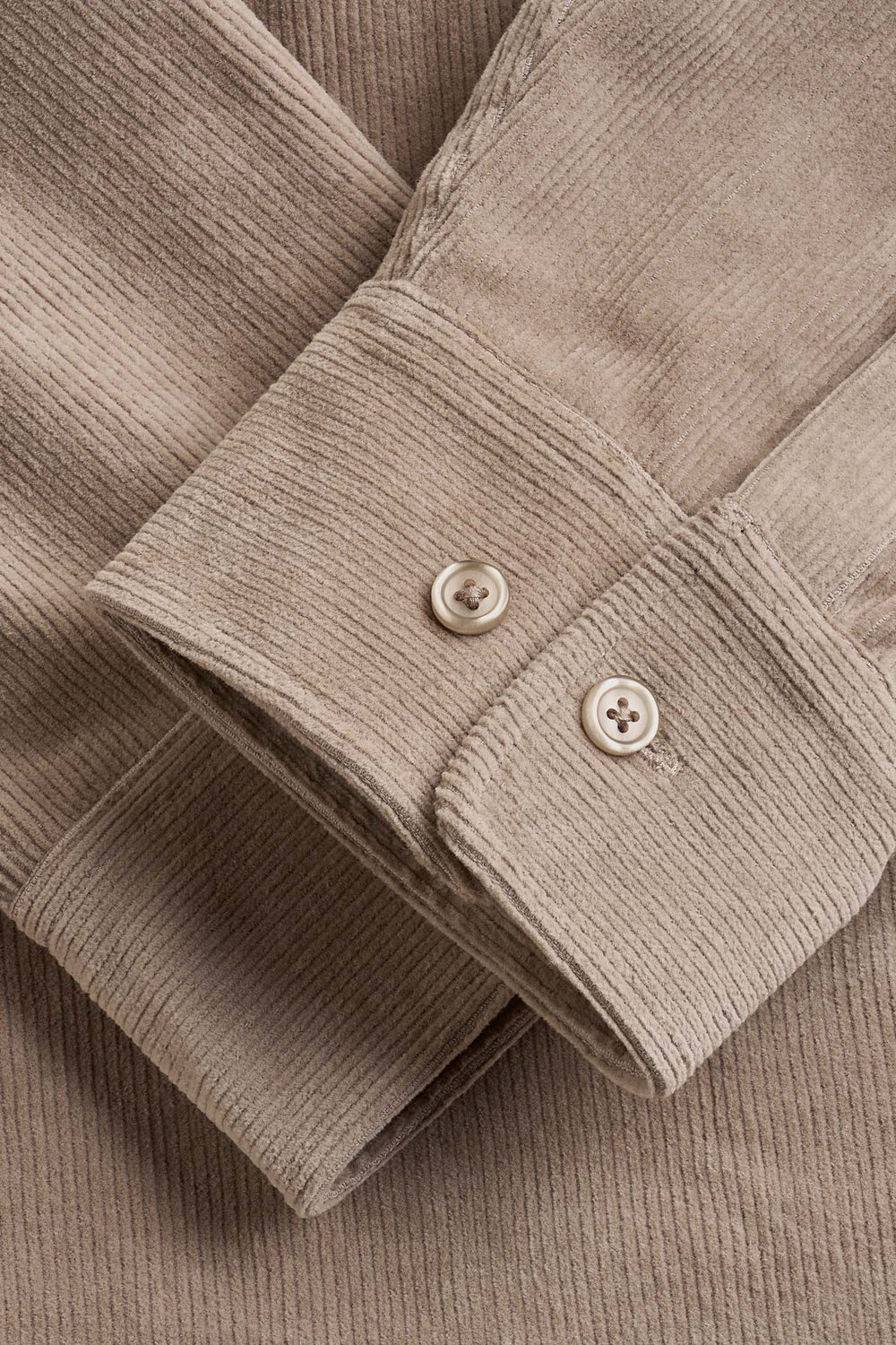 Stretch Corduroy Shirt - Aluminum