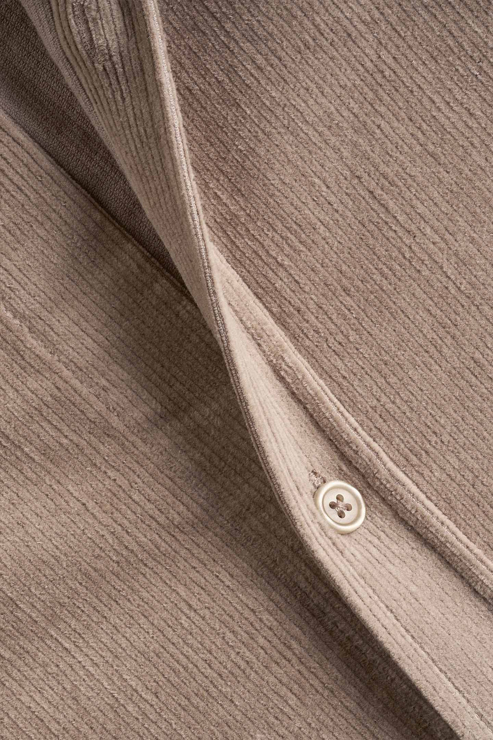 Stretch Corduroy Shirt - Aluminum