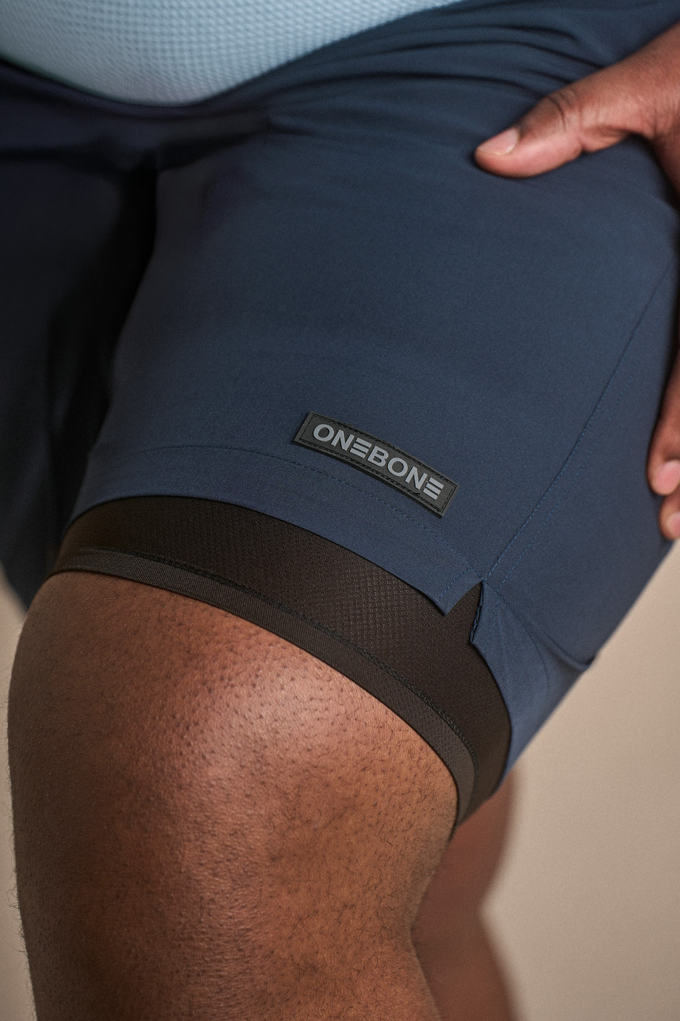 Short de bain hybride - Marine