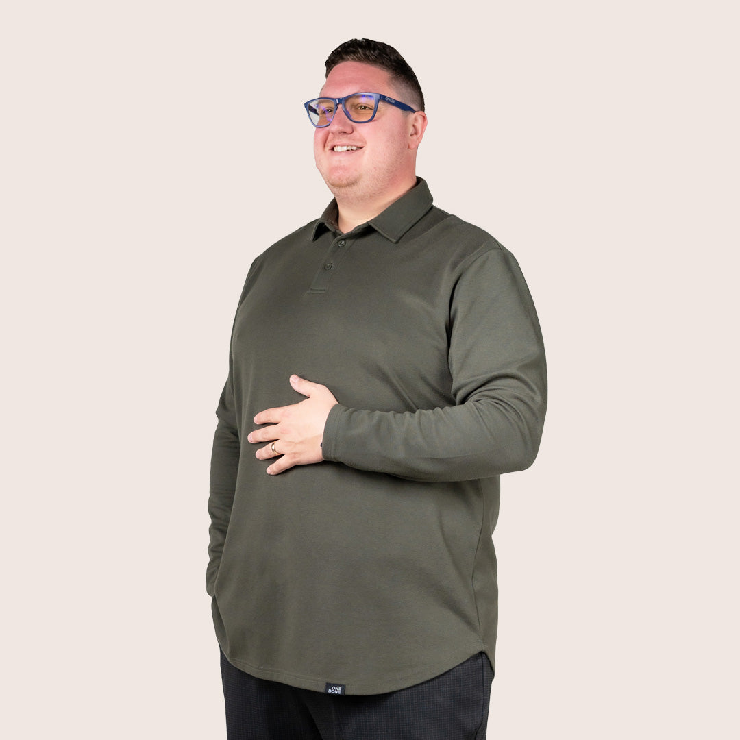 model-specs: Adam is 6-3 | 320 lbs | Size 2