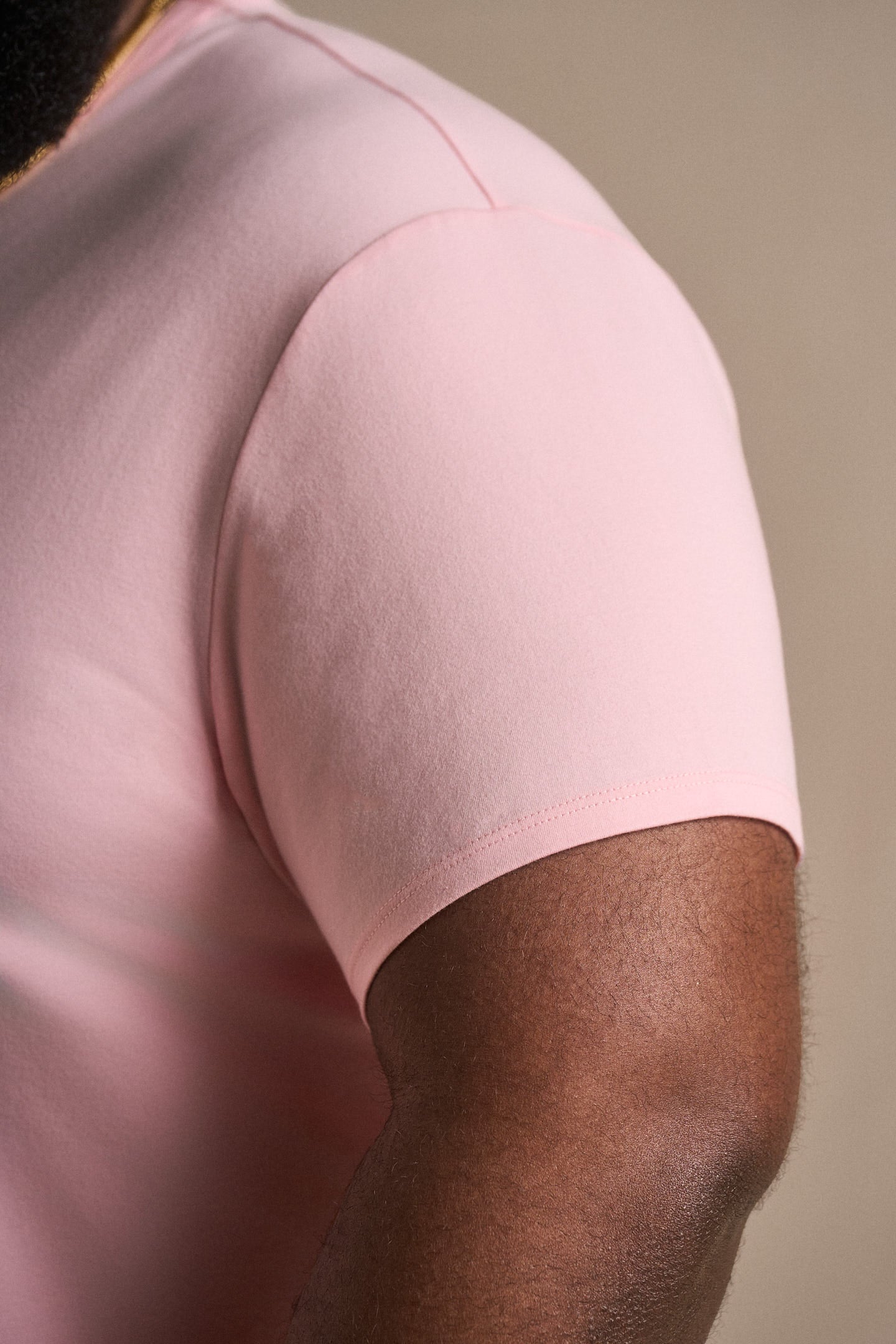 Split Hem Cotton 95/5 - Proud Pink