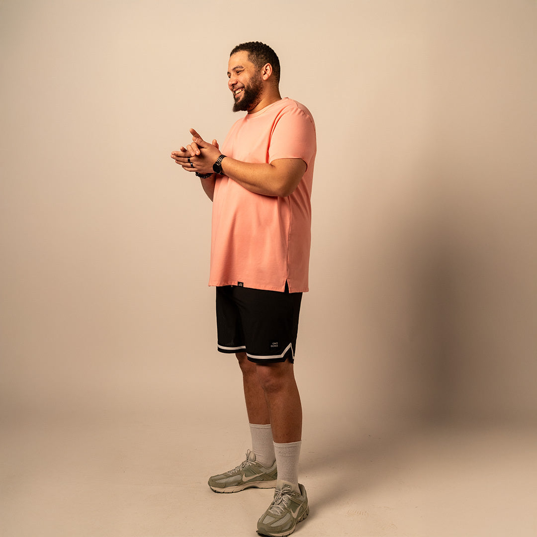 model-specs: Kevin is 6'6 | 279 lbs | size 1