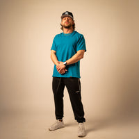 Split Hem Cotton 95/5 - Blue Reef