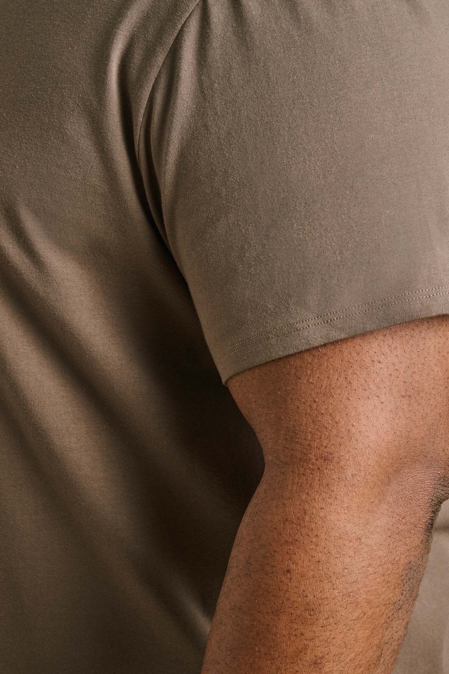 Split Hem Cotton 95/5 - Brick Brown