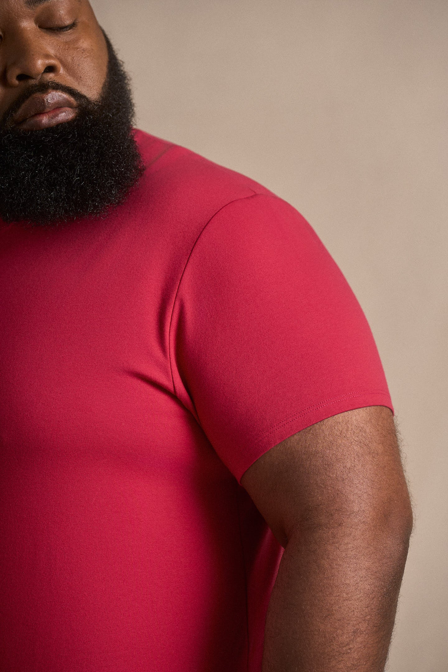 Split Hem Cotton 95/5 - Solo Red