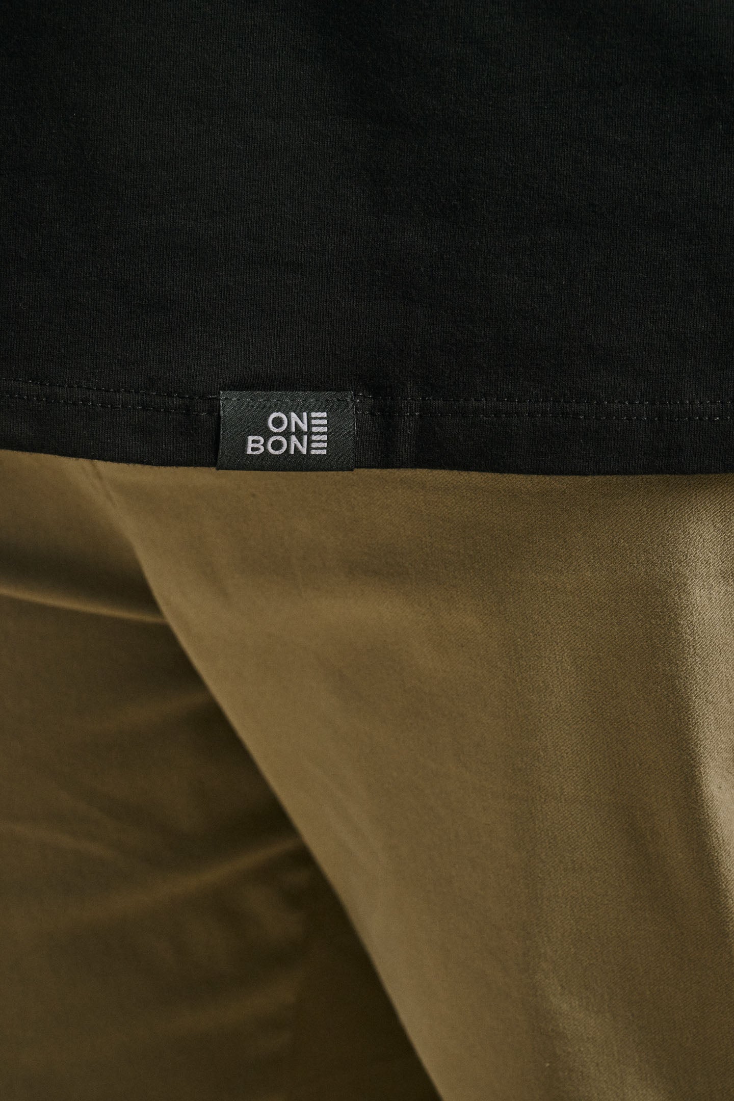 L/S Split Hem Cotton 95/5 - Black