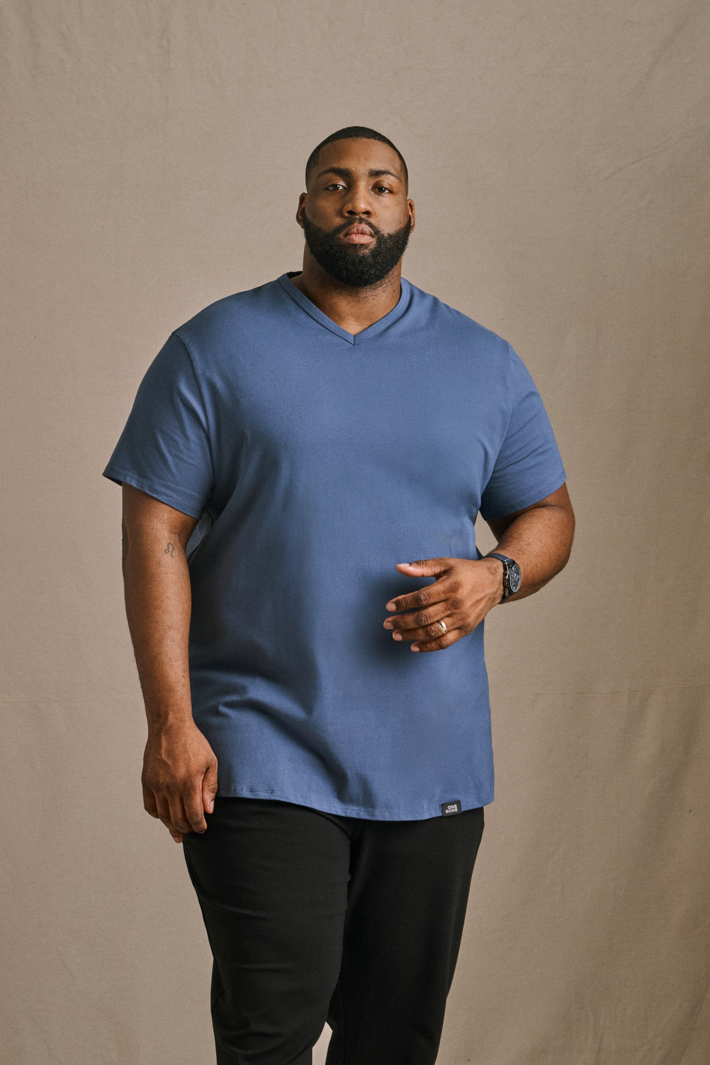 V-Neck - Evening Blue