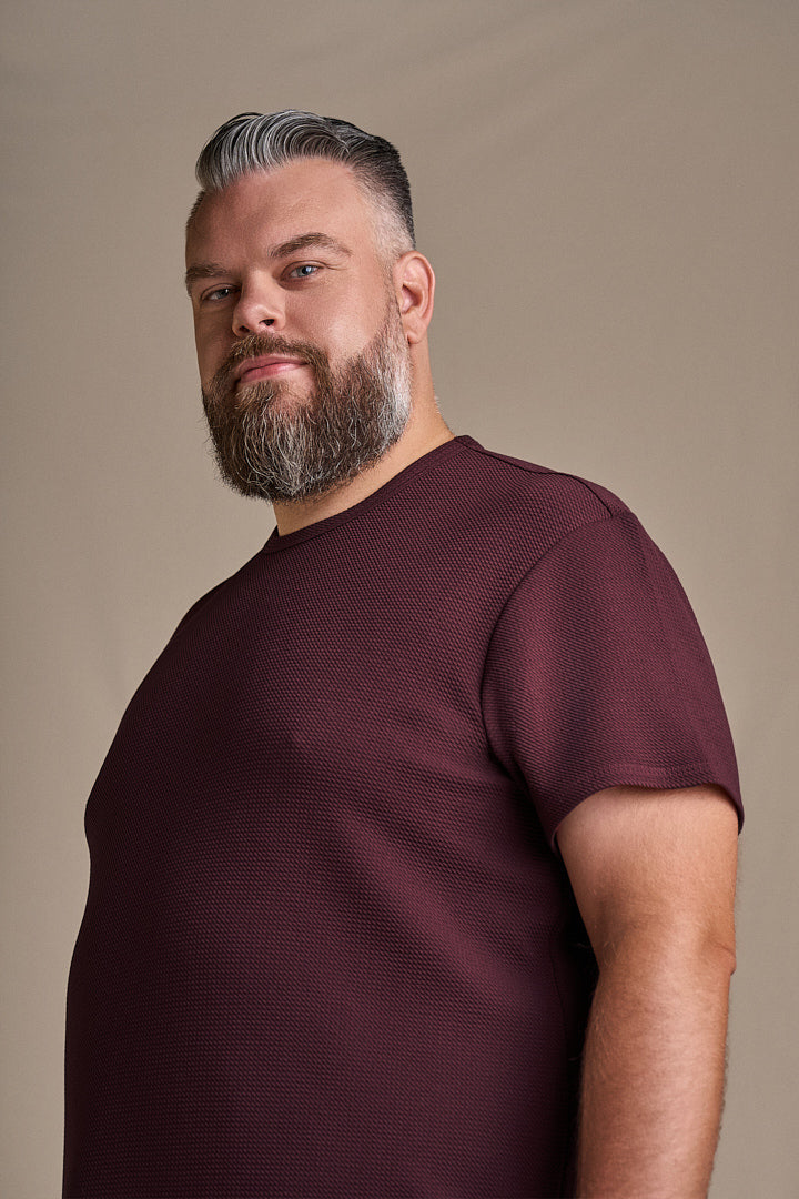 Bullet Tee - Burgundy