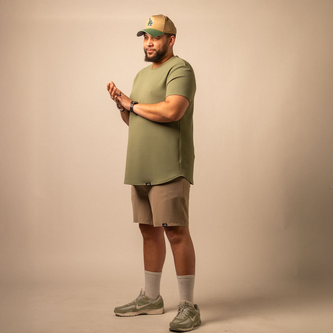 model-specs: Kevin is 6'6 | 279 lbs | size 1