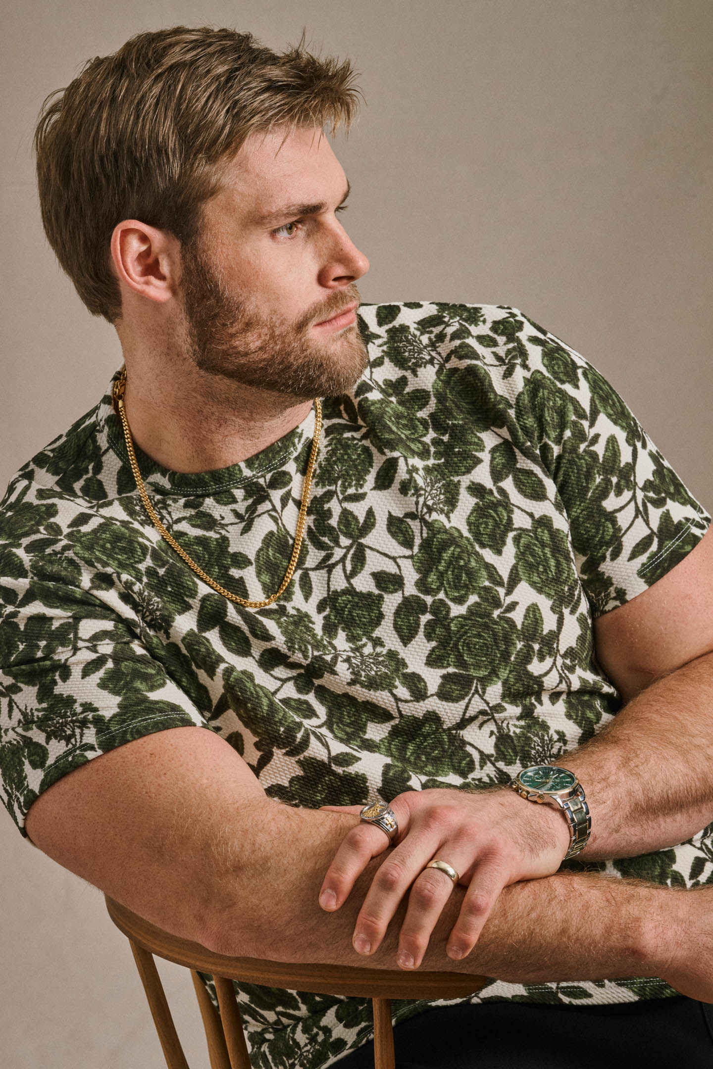 Bullet Tee - Green Floral