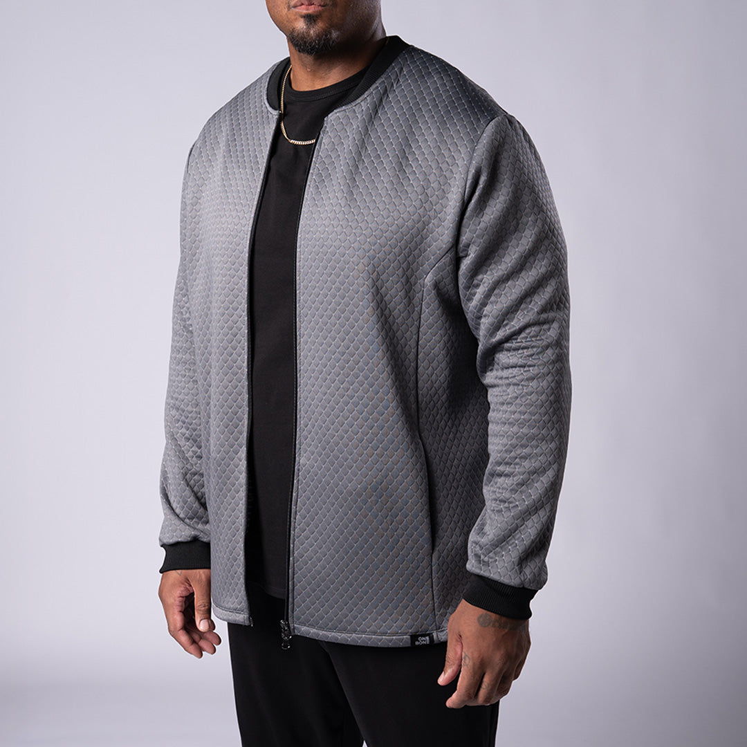 Quilt Bomber - Grey