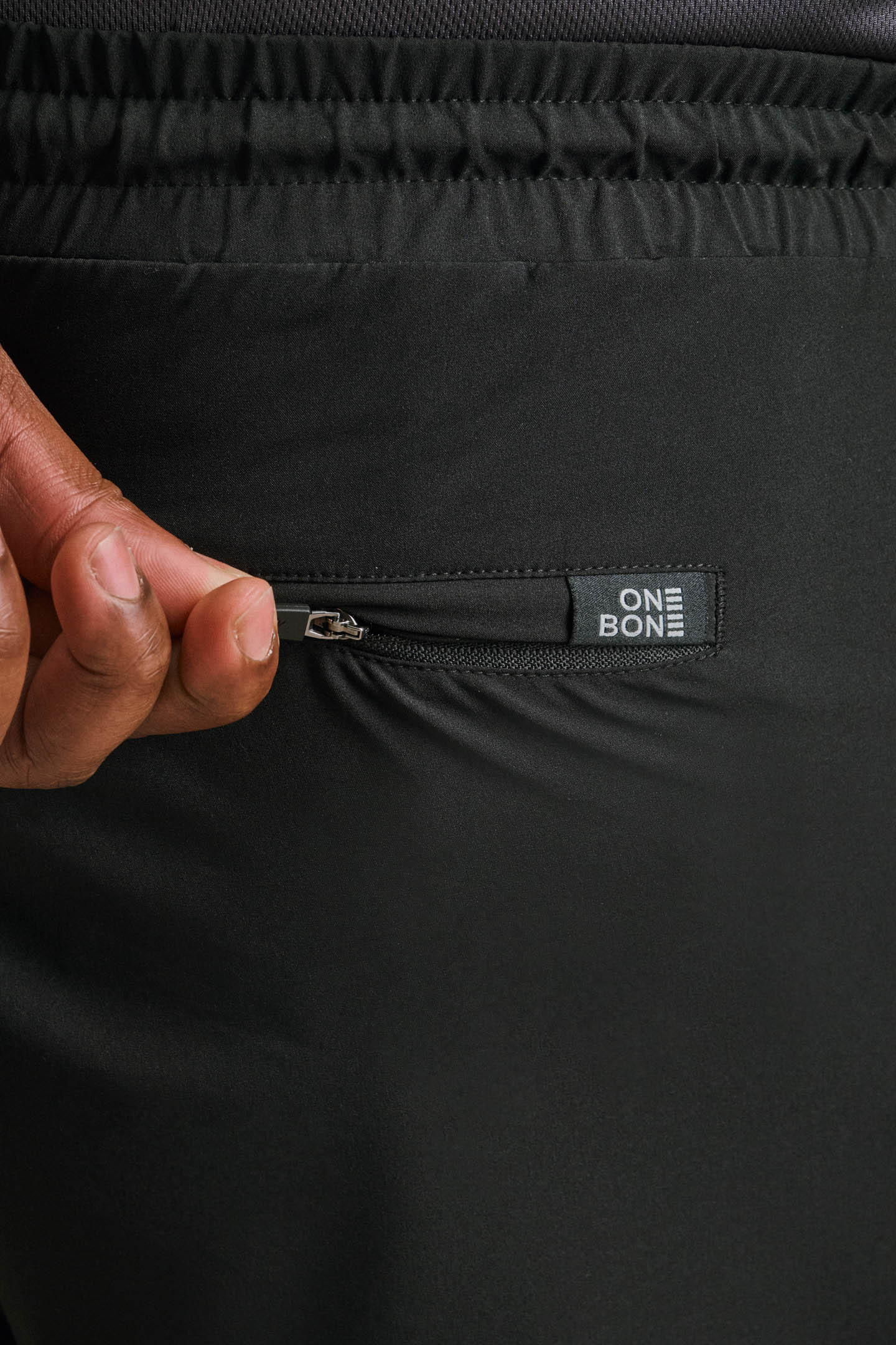 Short de bain hybride - Doublure noir/rose